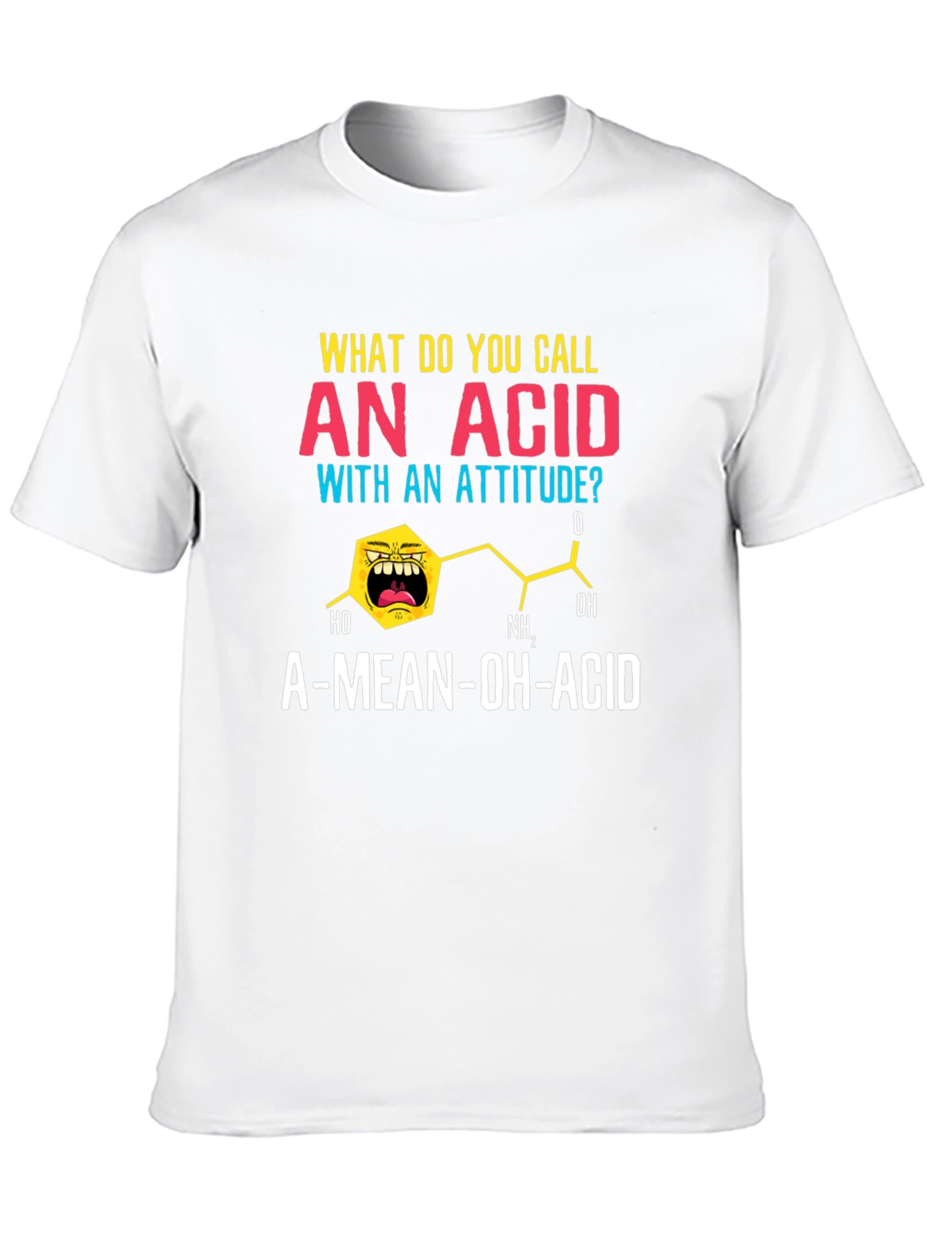 A-Mean-Oh-Acid T-Shirt Funny Chemistry Pun