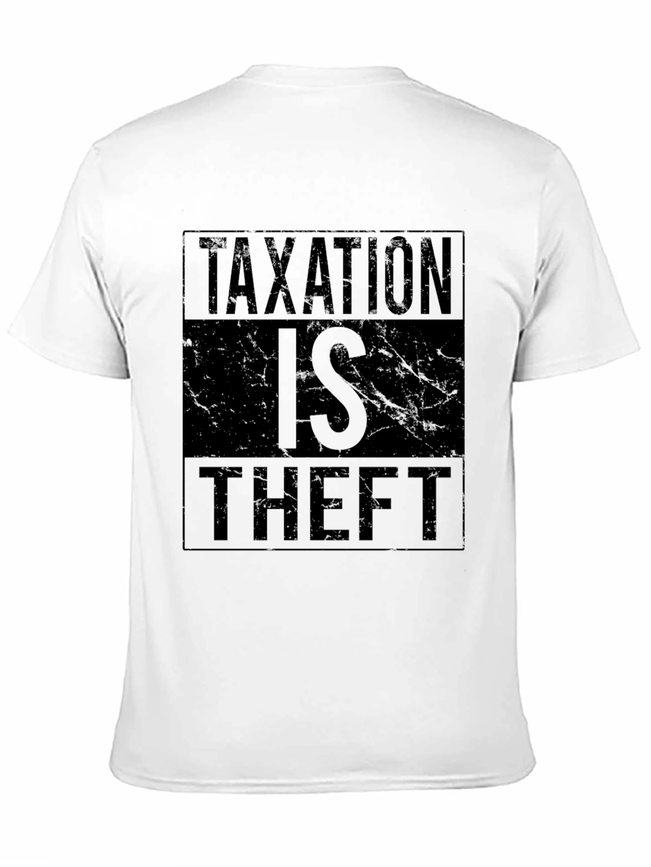 Taxation is Theft Graphic Tee - Black Cotton T-Shirt