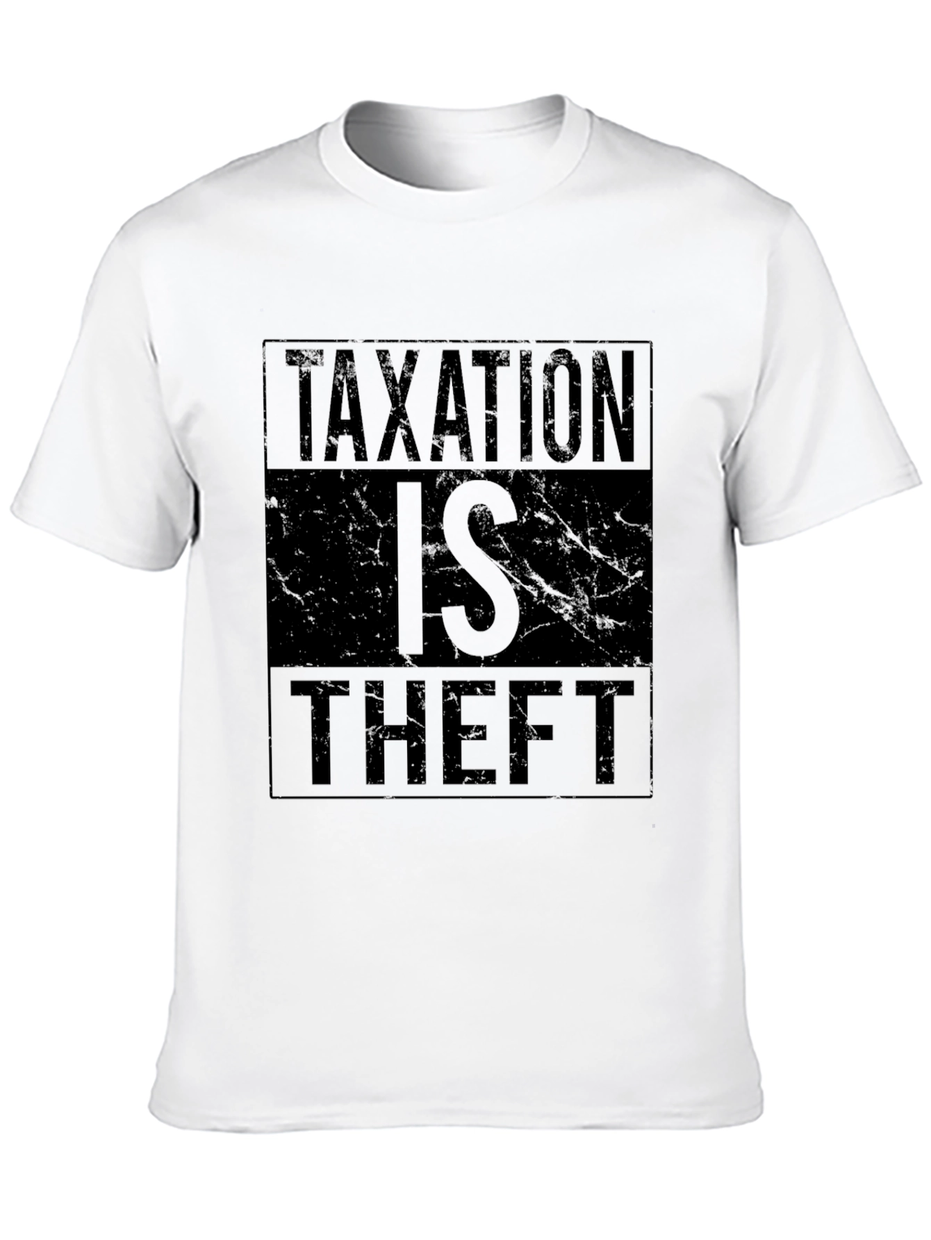 Taxation is Theft Graphic Tee - Black Cotton T-Shirt