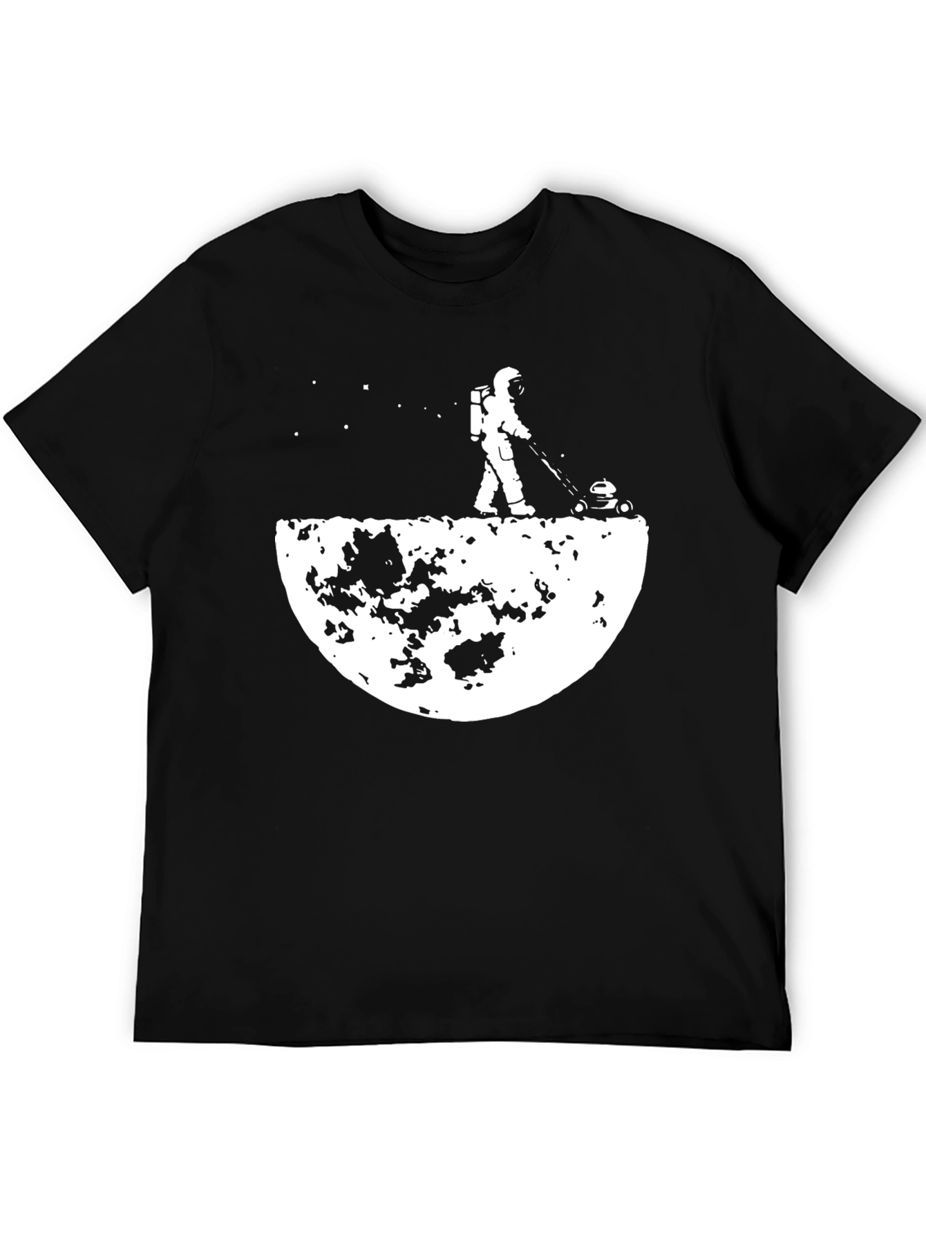 Astronaut Moon Mowing T-Shirt