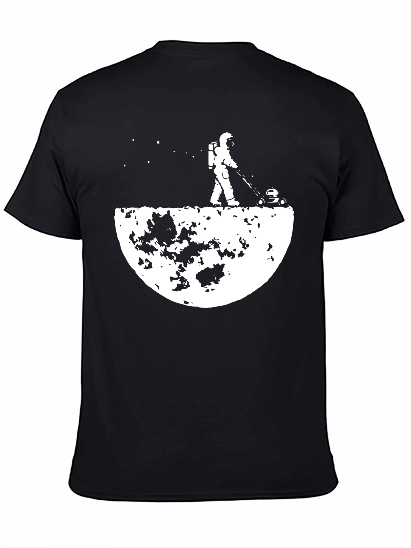 Astronaut Moon Mowing T-Shirt