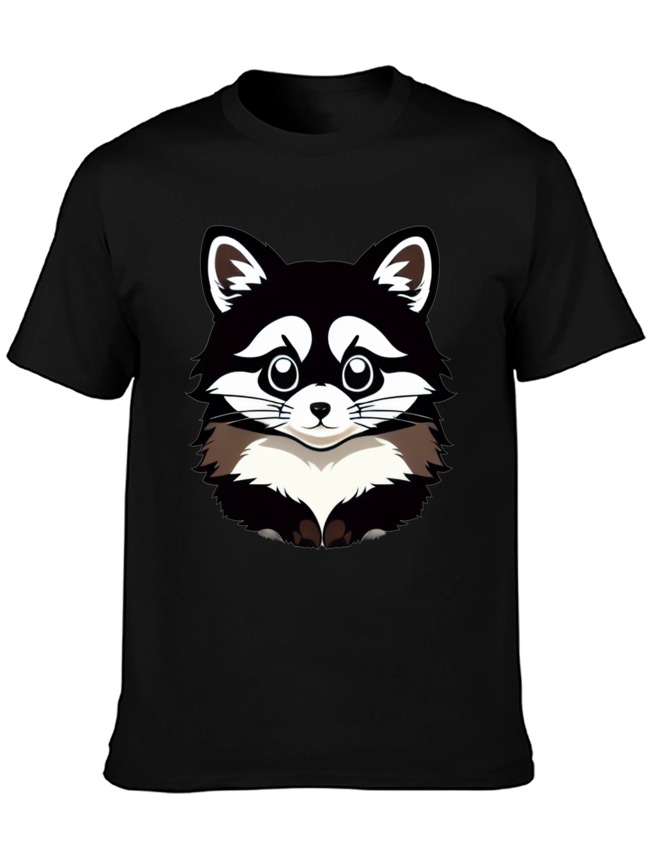 Raccoon Graphic T-Shirt - Mens Black Tee