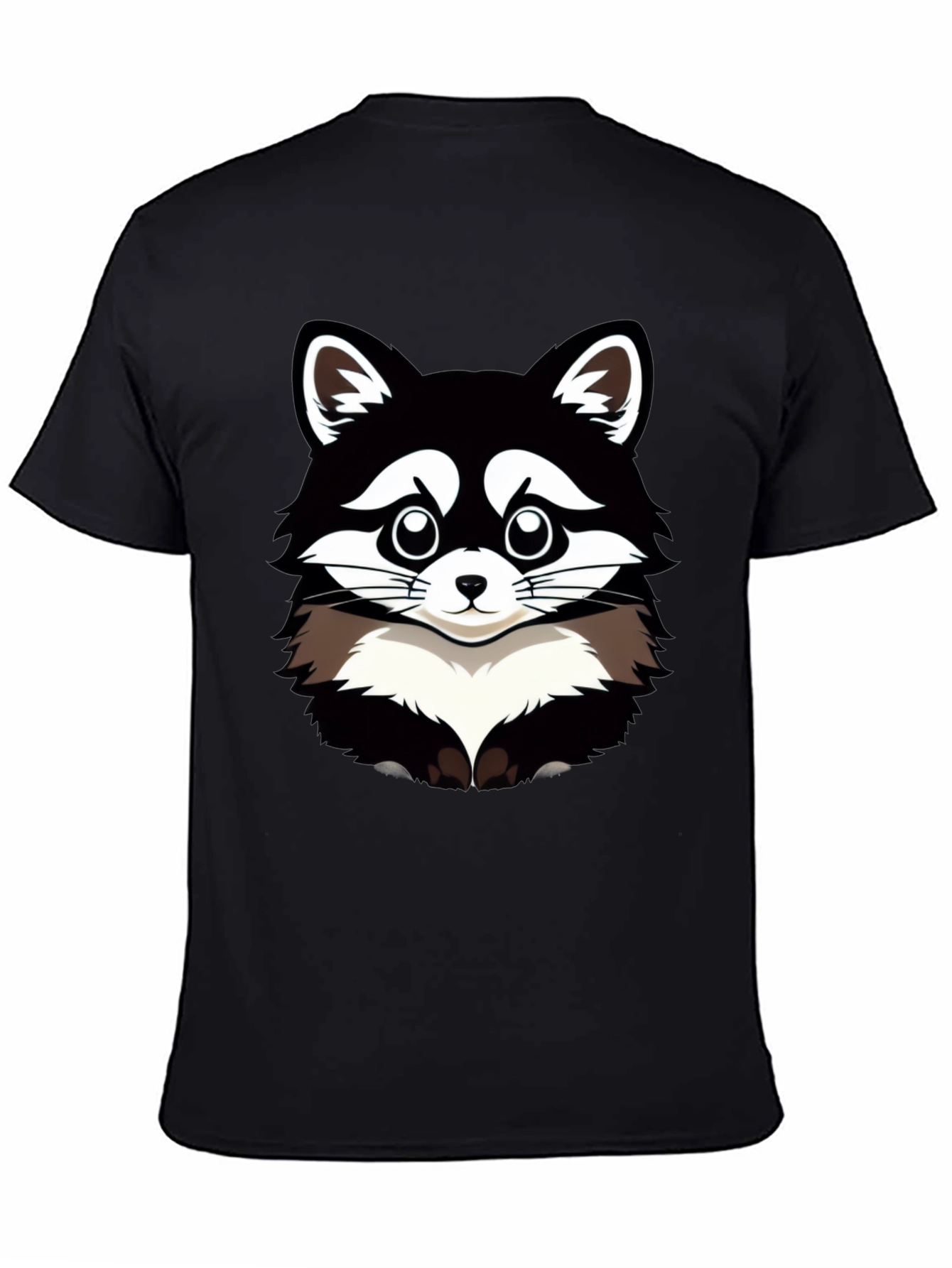 Raccoon Graphic T-Shirt - Mens Black Tee