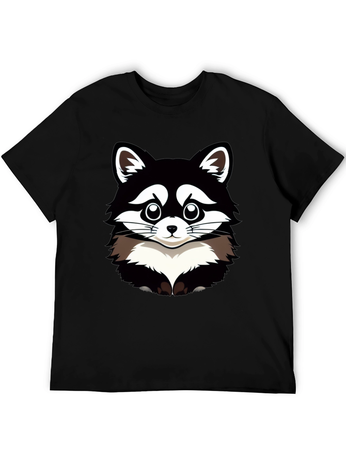 Raccoon Graphic T-Shirt - Mens Black Tee