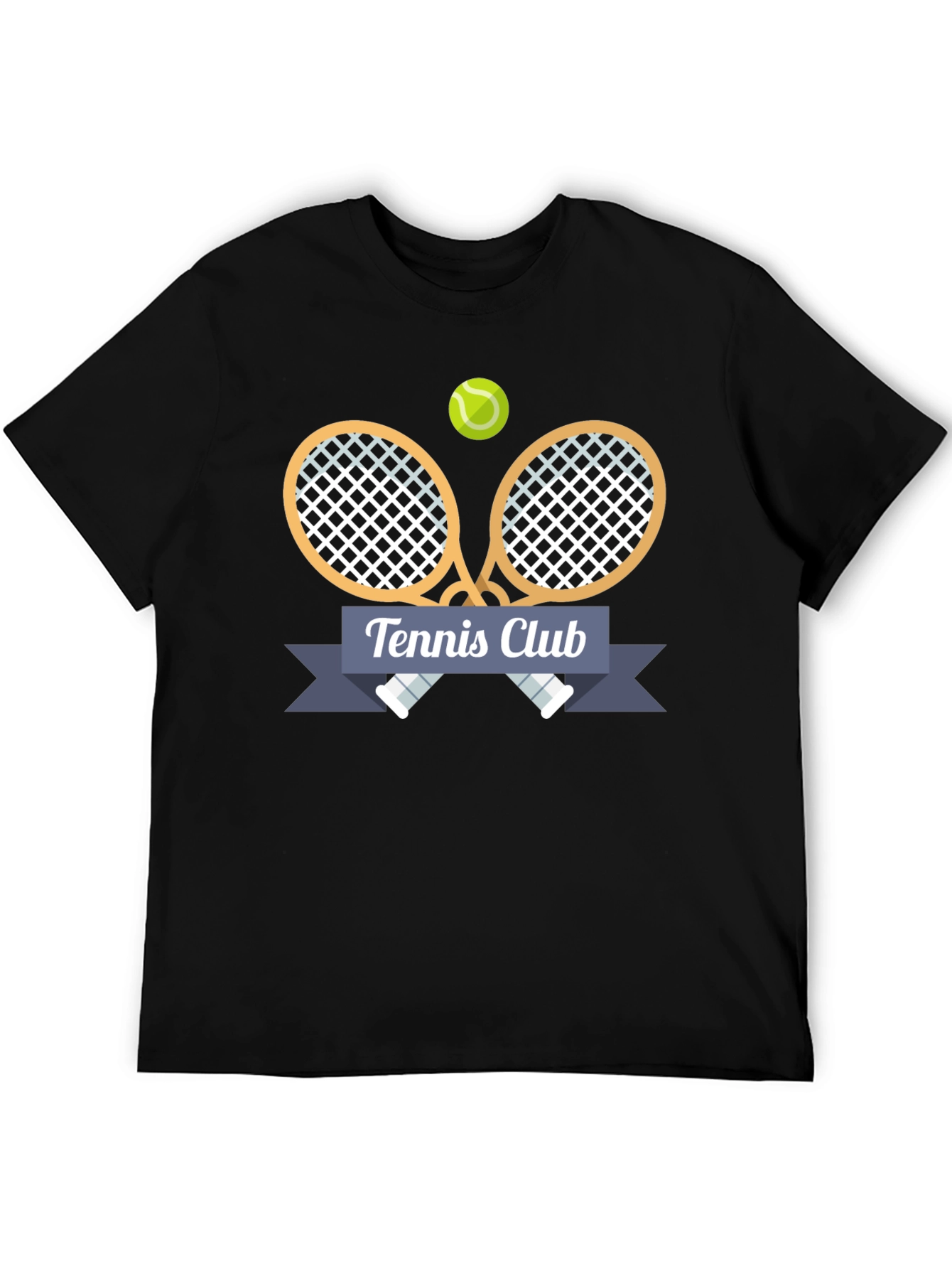 Tennis Club Graphic Tee - Sporty Casual Style