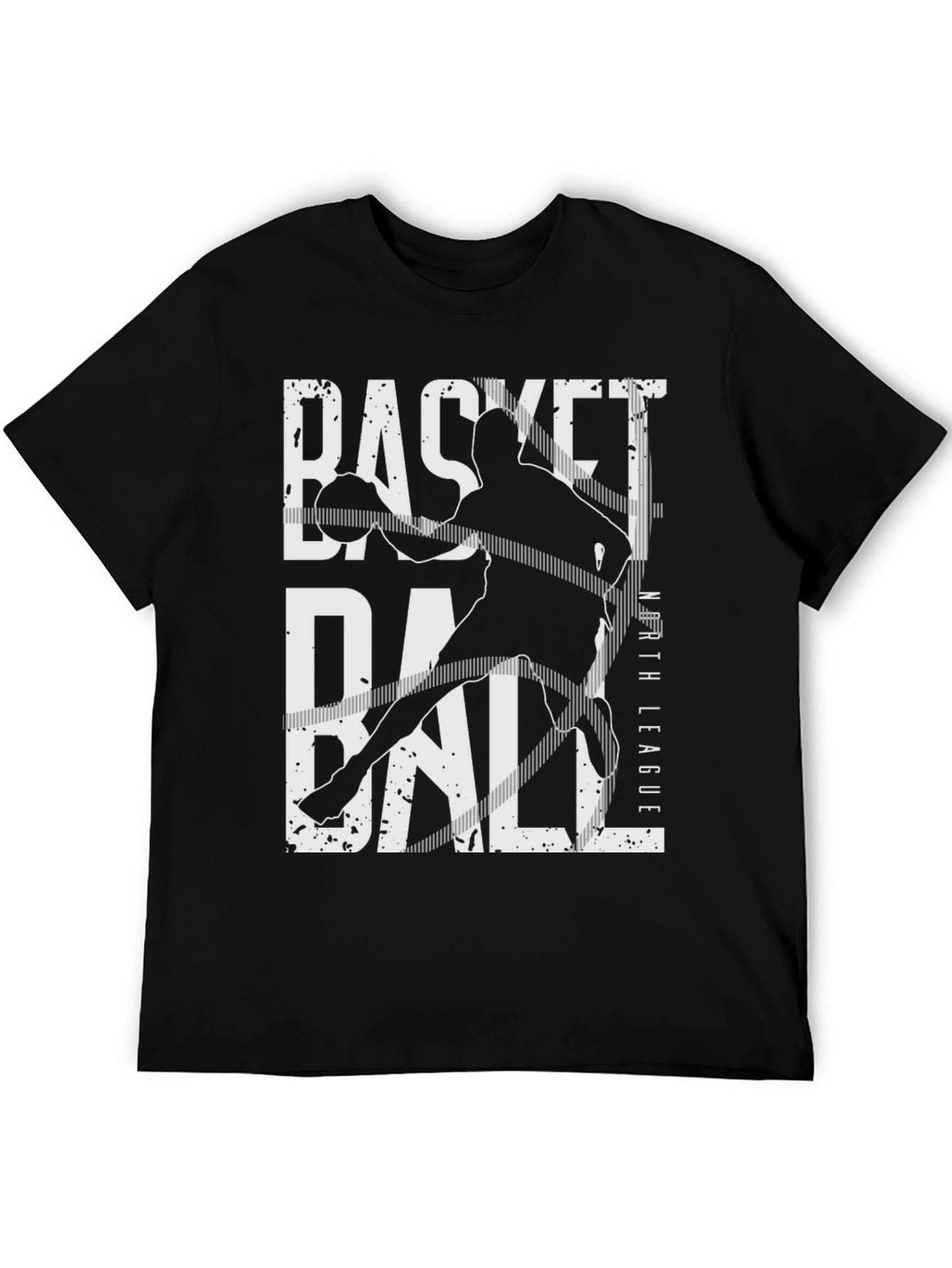 Basketball North League Black T-Shirt