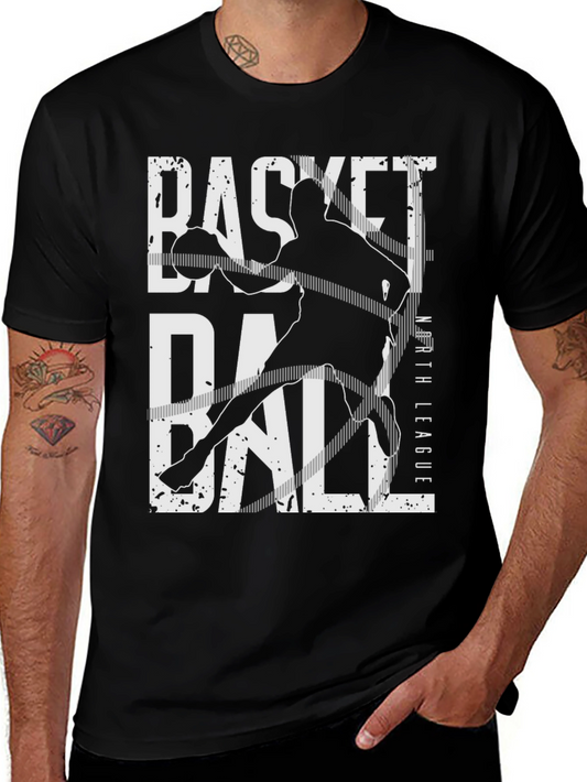 Basketball North League Black T-Shirt