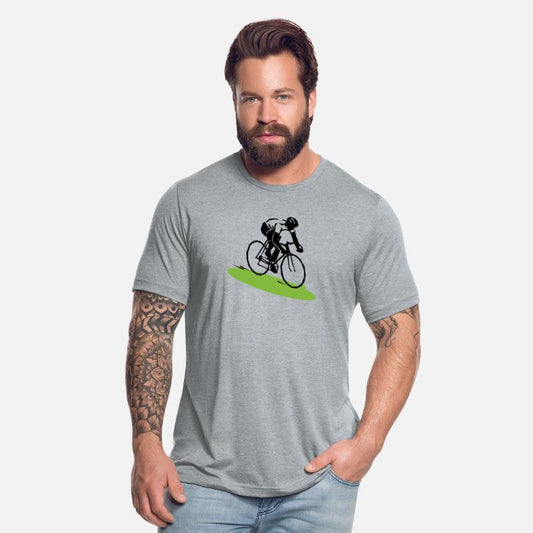 "Cyclist in Motion – Minimal Silhouette Art"