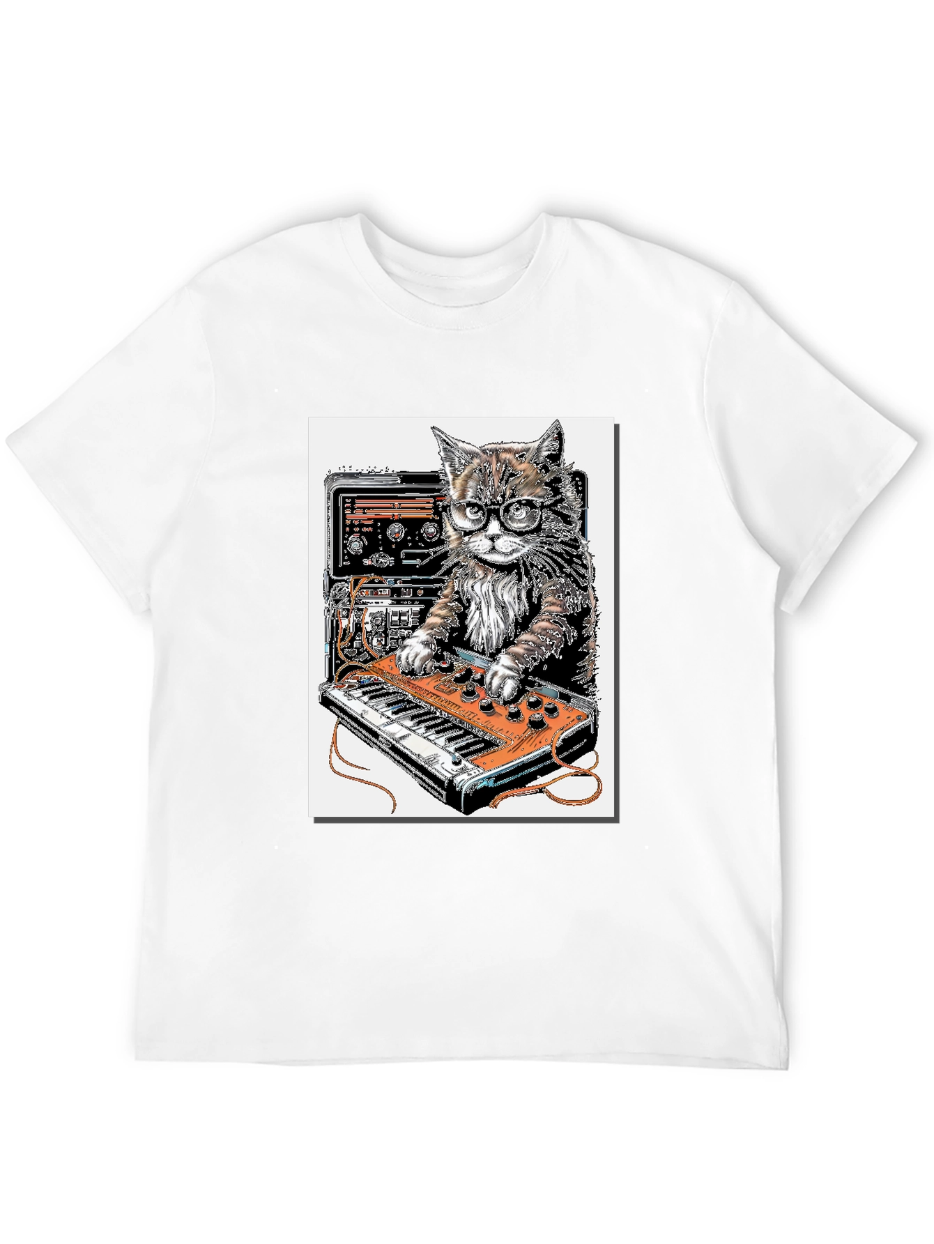 Cool Cat DJ Graphic T-Shirt