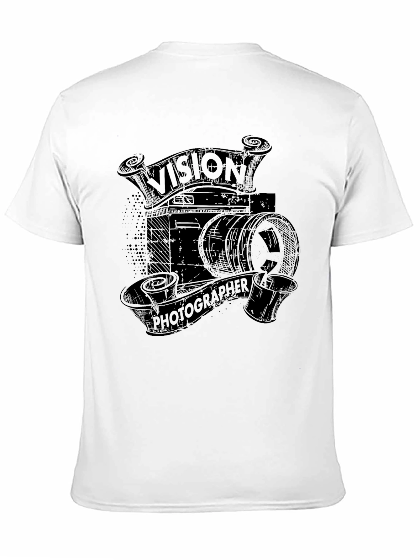 Vision Photographer Black Graphic T-Shirt