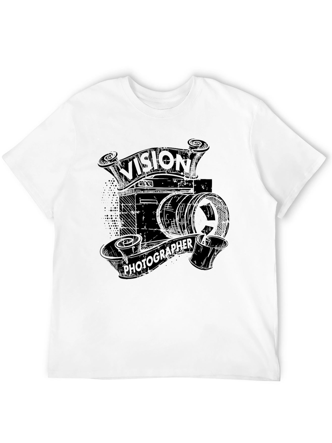 Vision Photographer Black Graphic T-Shirt