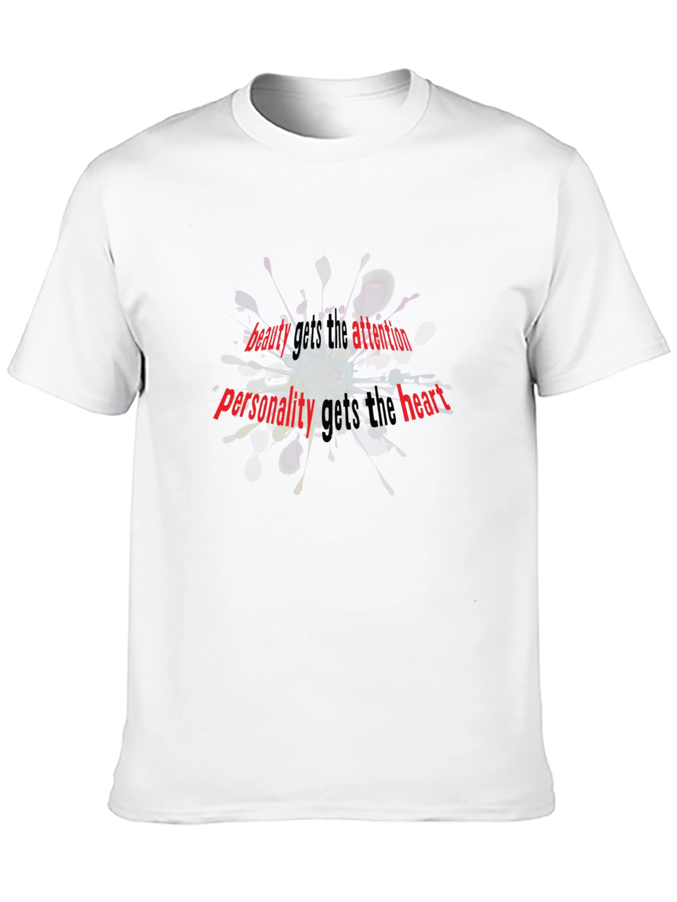 Beauty & Personality Graphic T-Shirt - Black