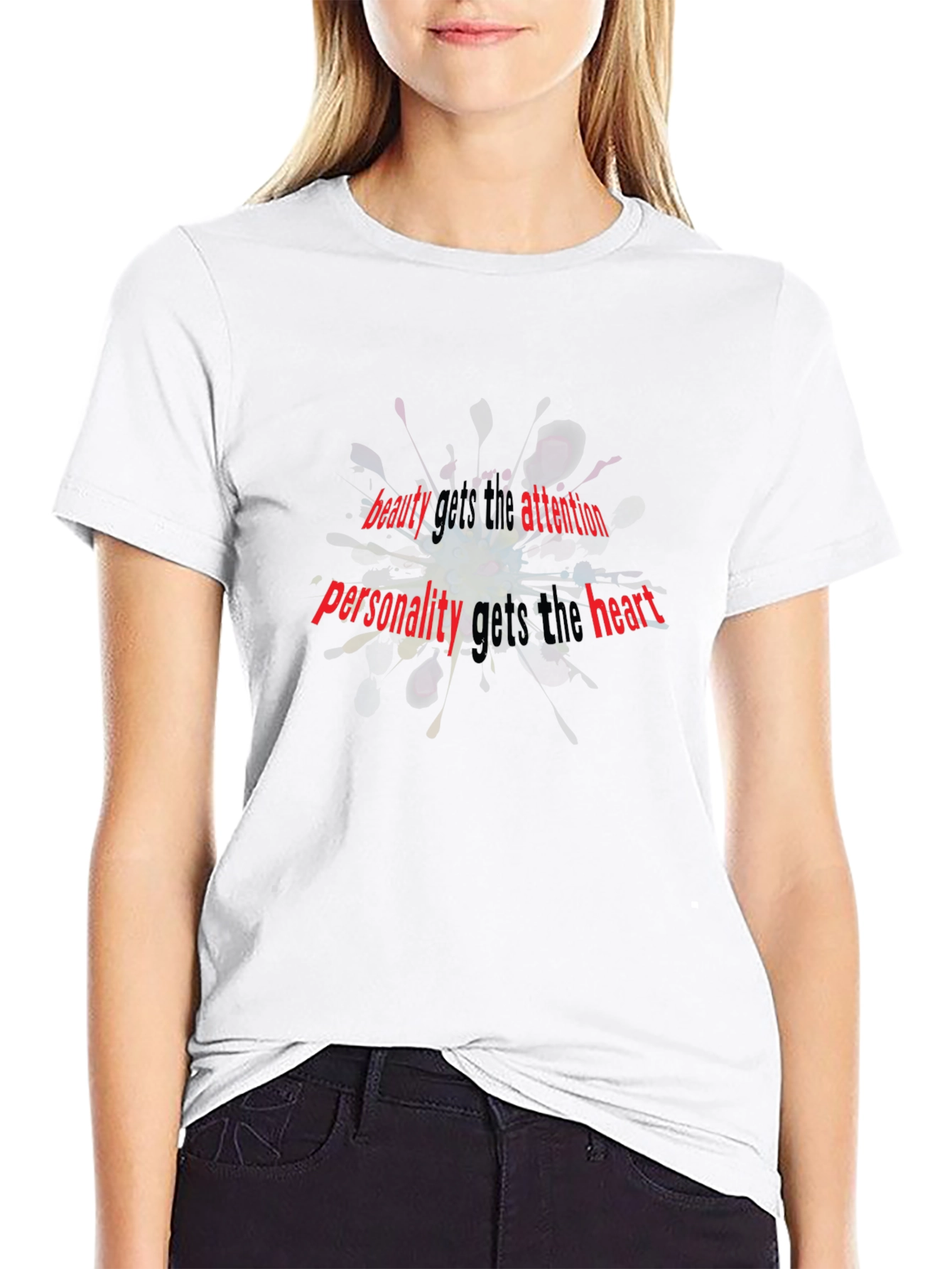 Beauty & Personality Graphic T-Shirt - Black