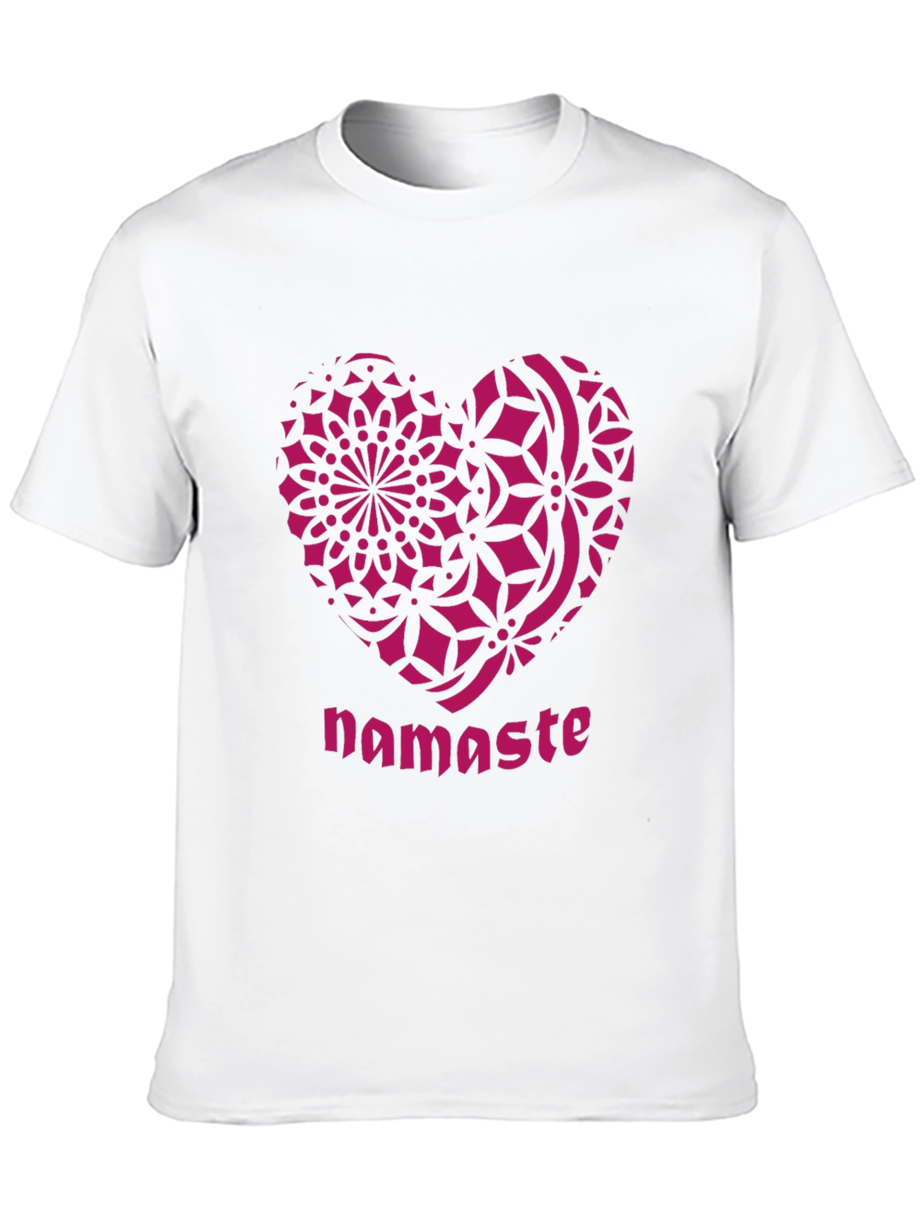 Namaste Heart Mandala Graphic T-Shirt