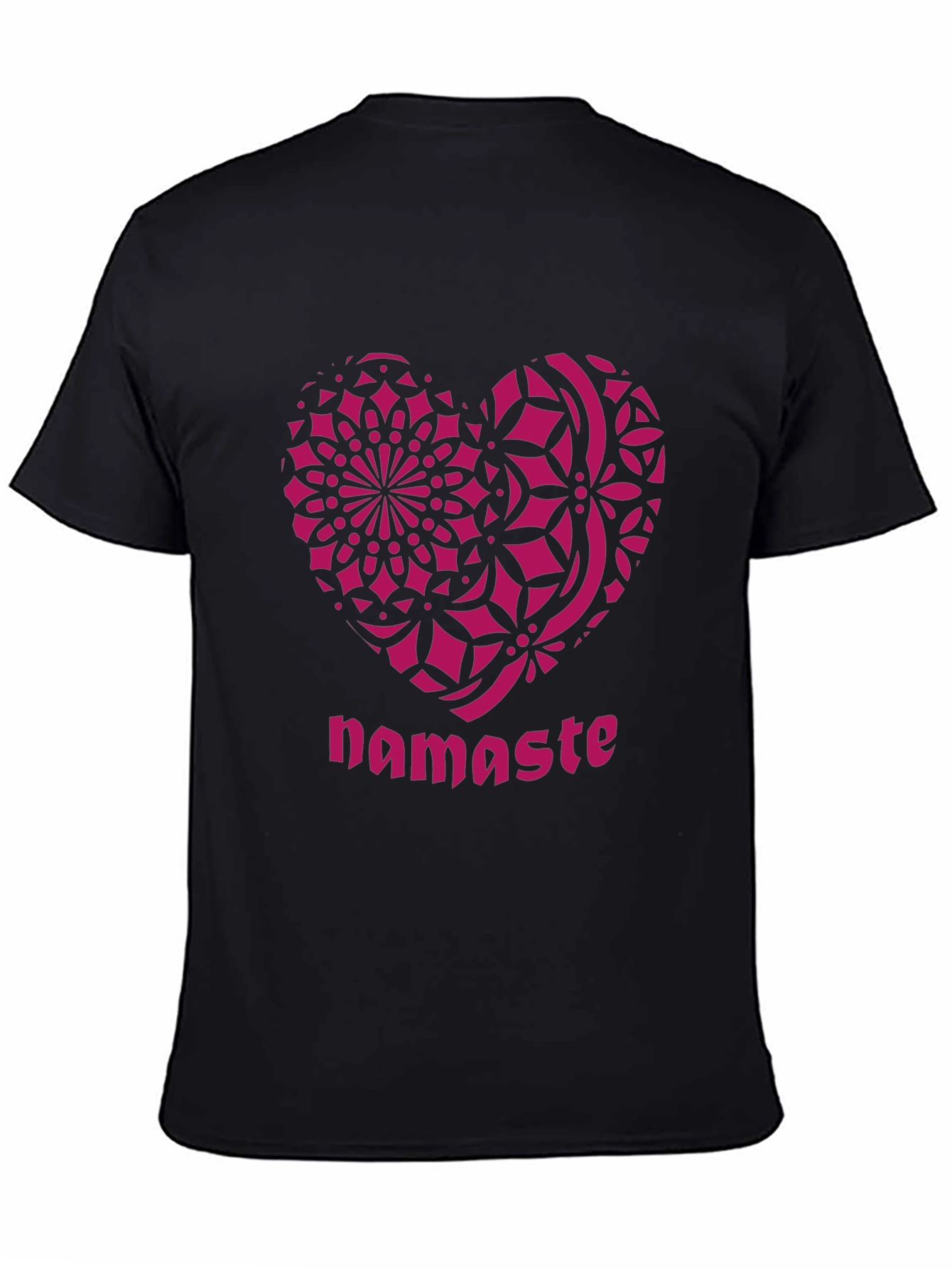 Namaste Heart Mandala Graphic T-Shirt