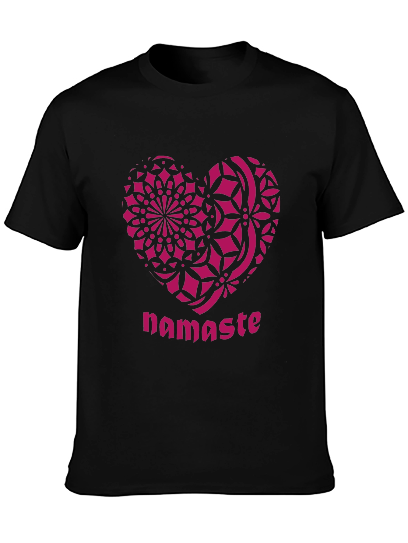 Namaste Heart Mandala Graphic T-Shirt