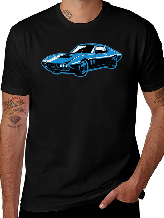 Cool Car Graphic Tee - Black T-Shirt