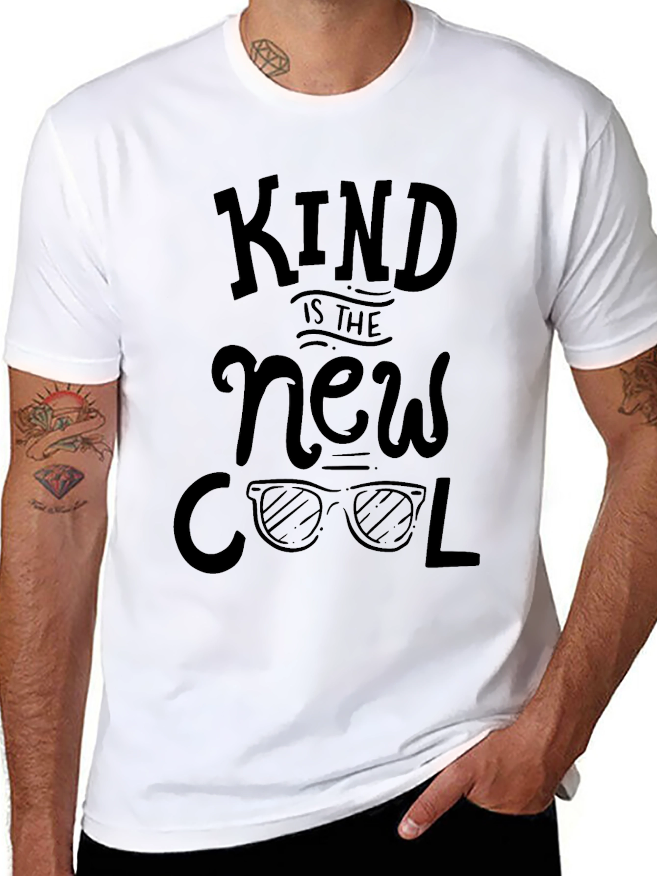 Kind is The New Cool Black T-Shirt
