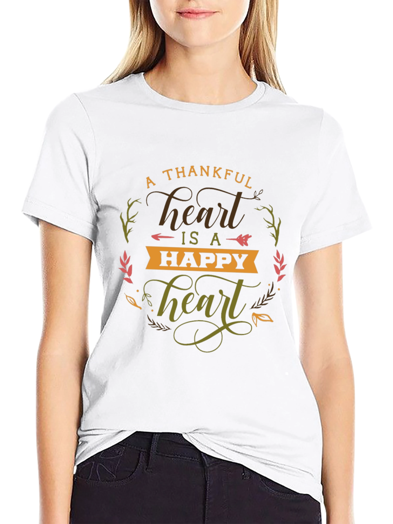 Thankful Heart Happy Heart T-Shirt