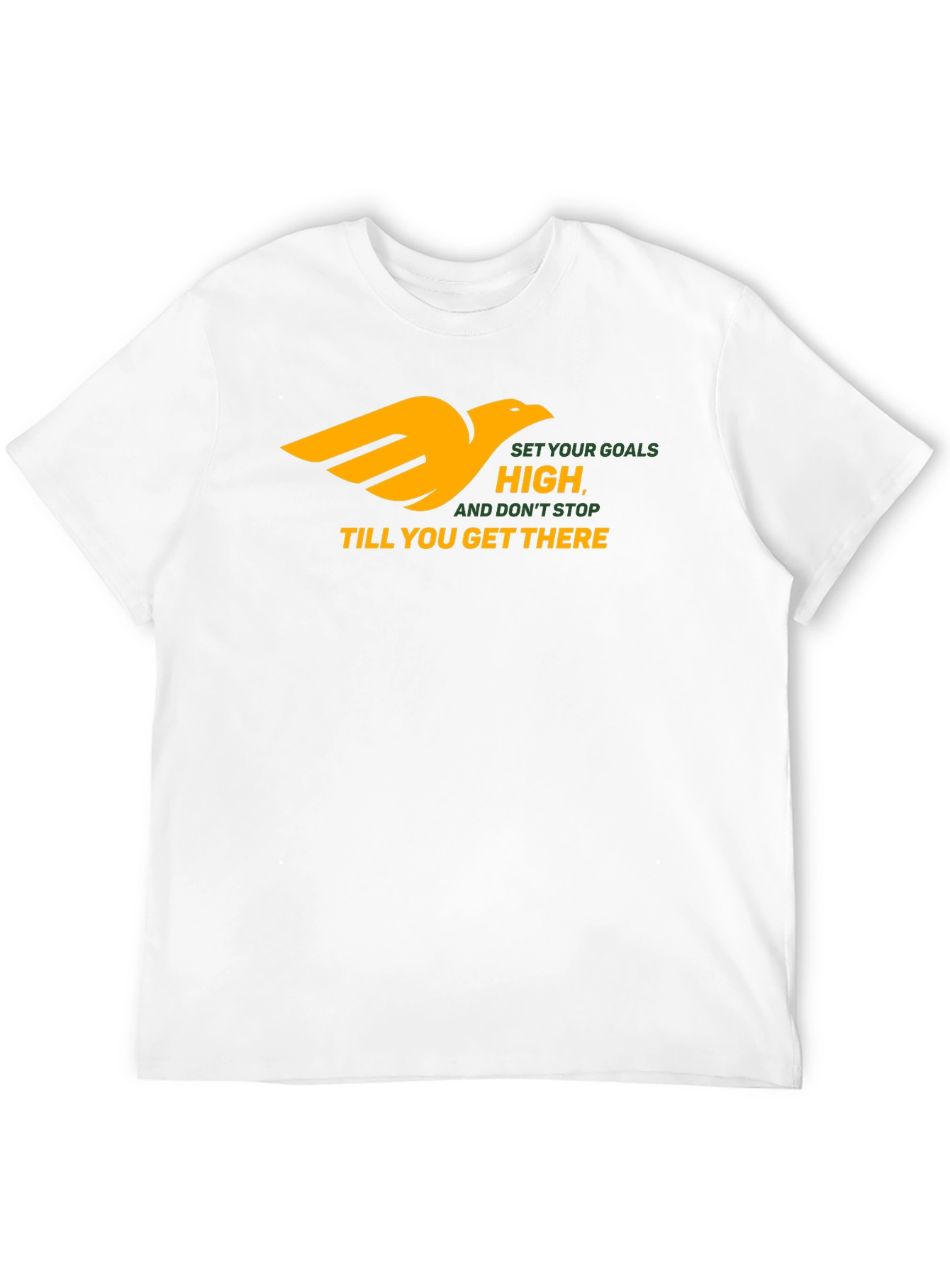 Motivational Black T-Shirt - Reach Your Goals!