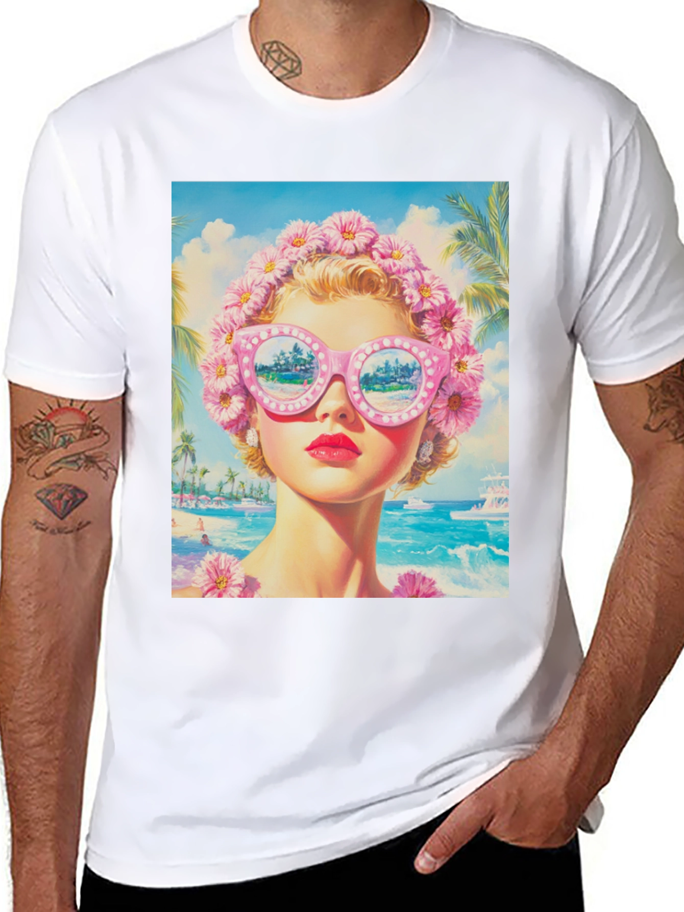 Retro Beach Vibes Graphic Tee