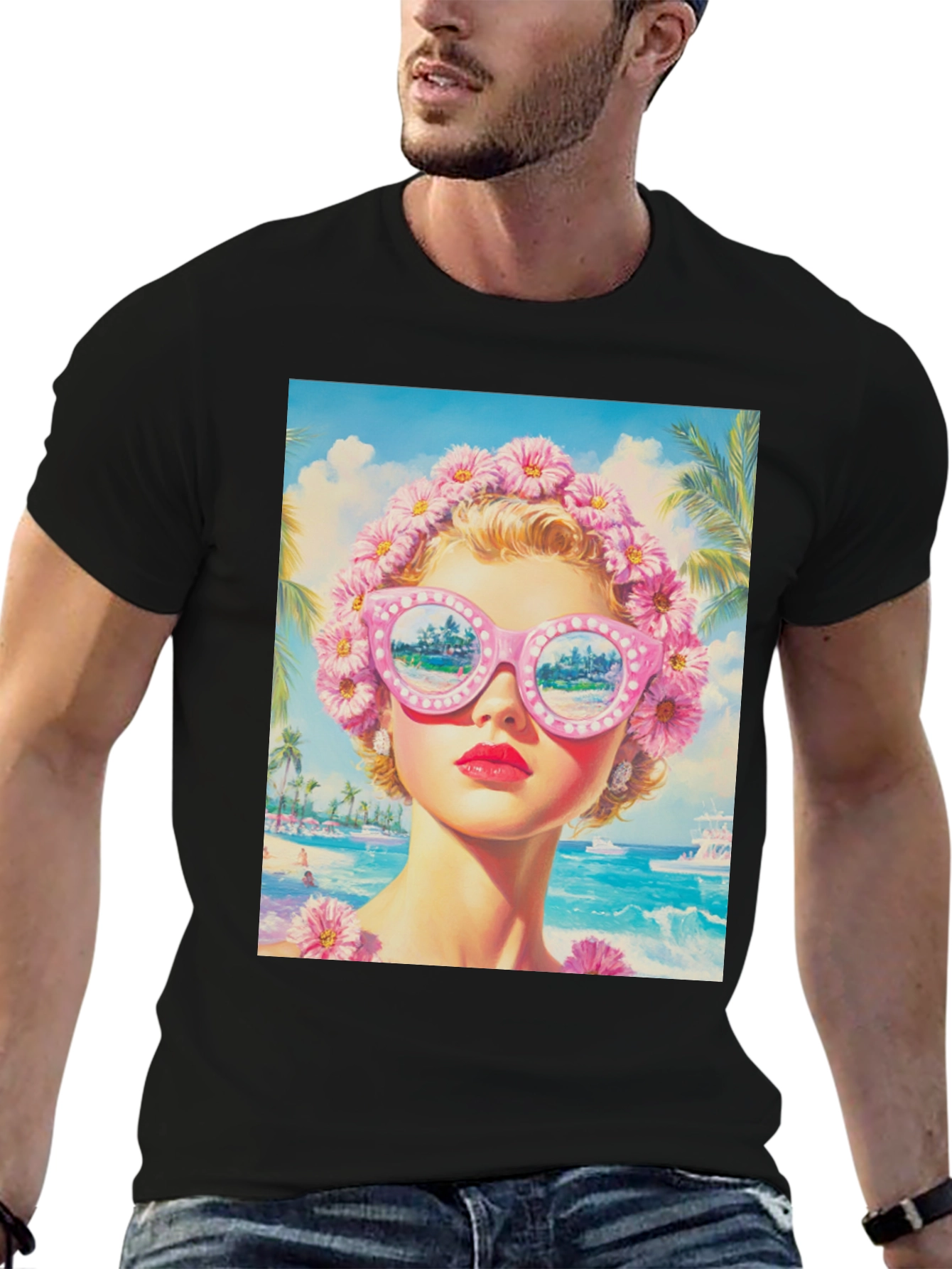 Retro Beach Vibes Graphic Tee