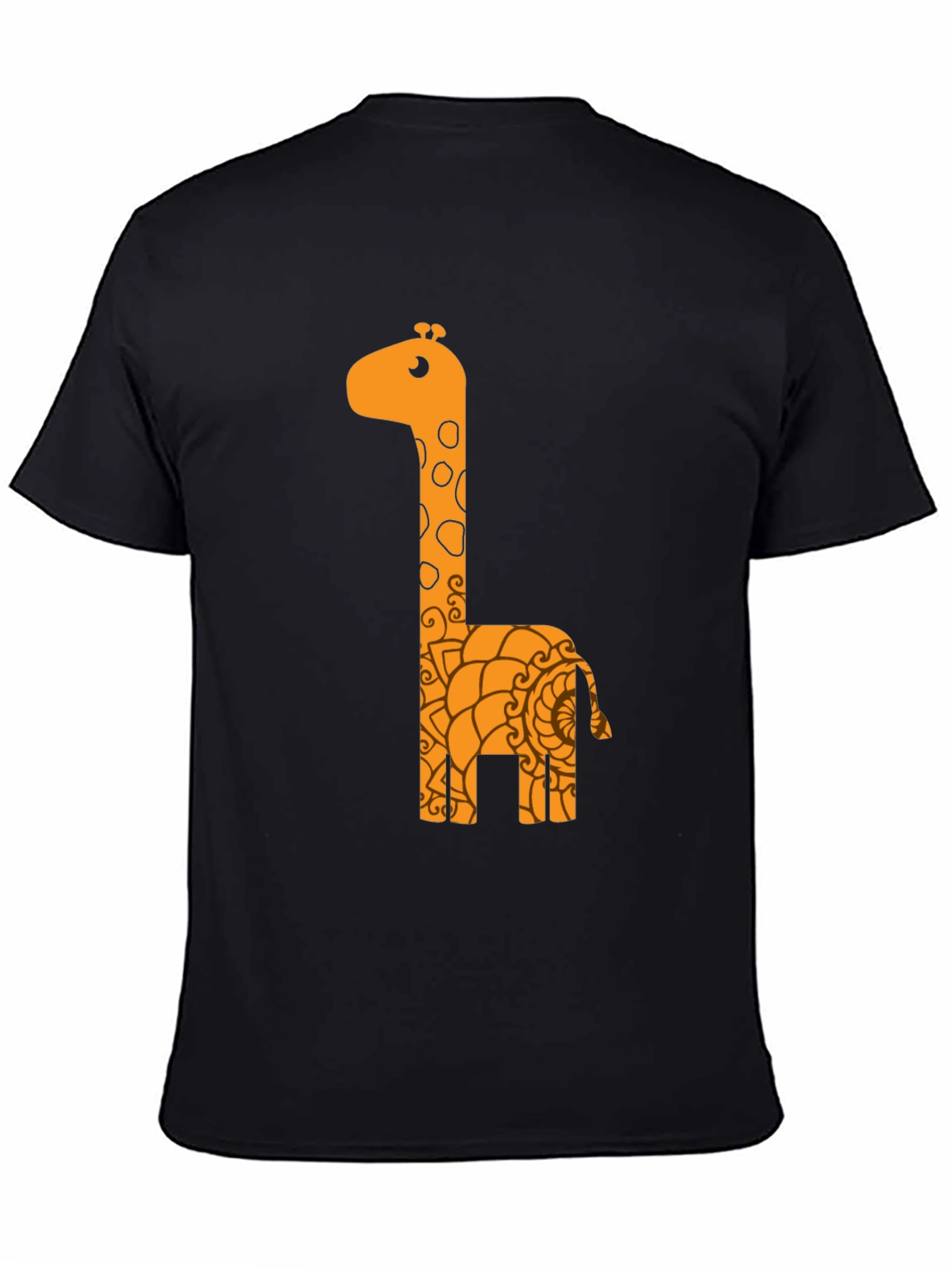 Fun Giraffe Graphic Tee - Unisex Black T-Shirt