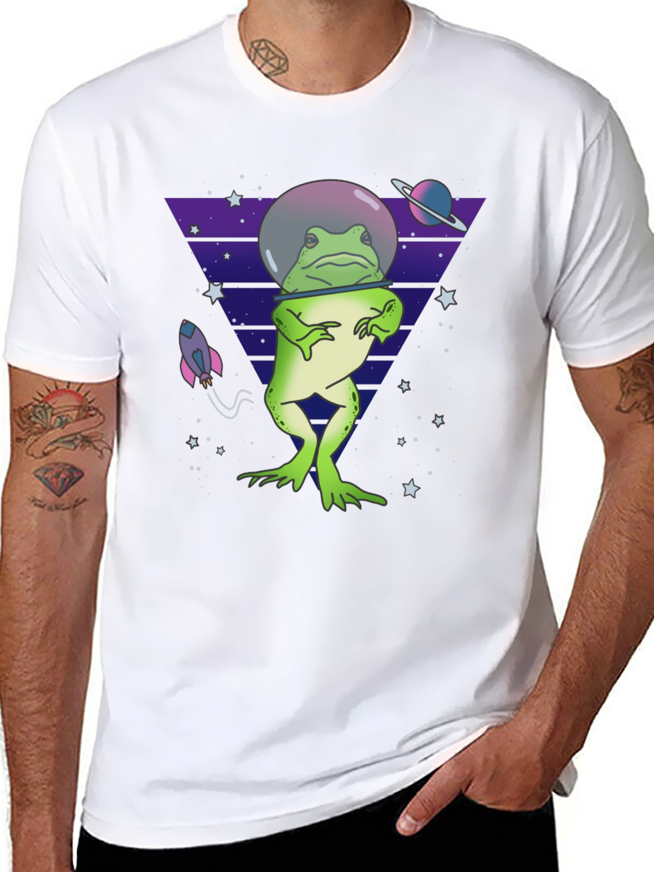 Space Frog T-Shirt - Quirky & Fun Design