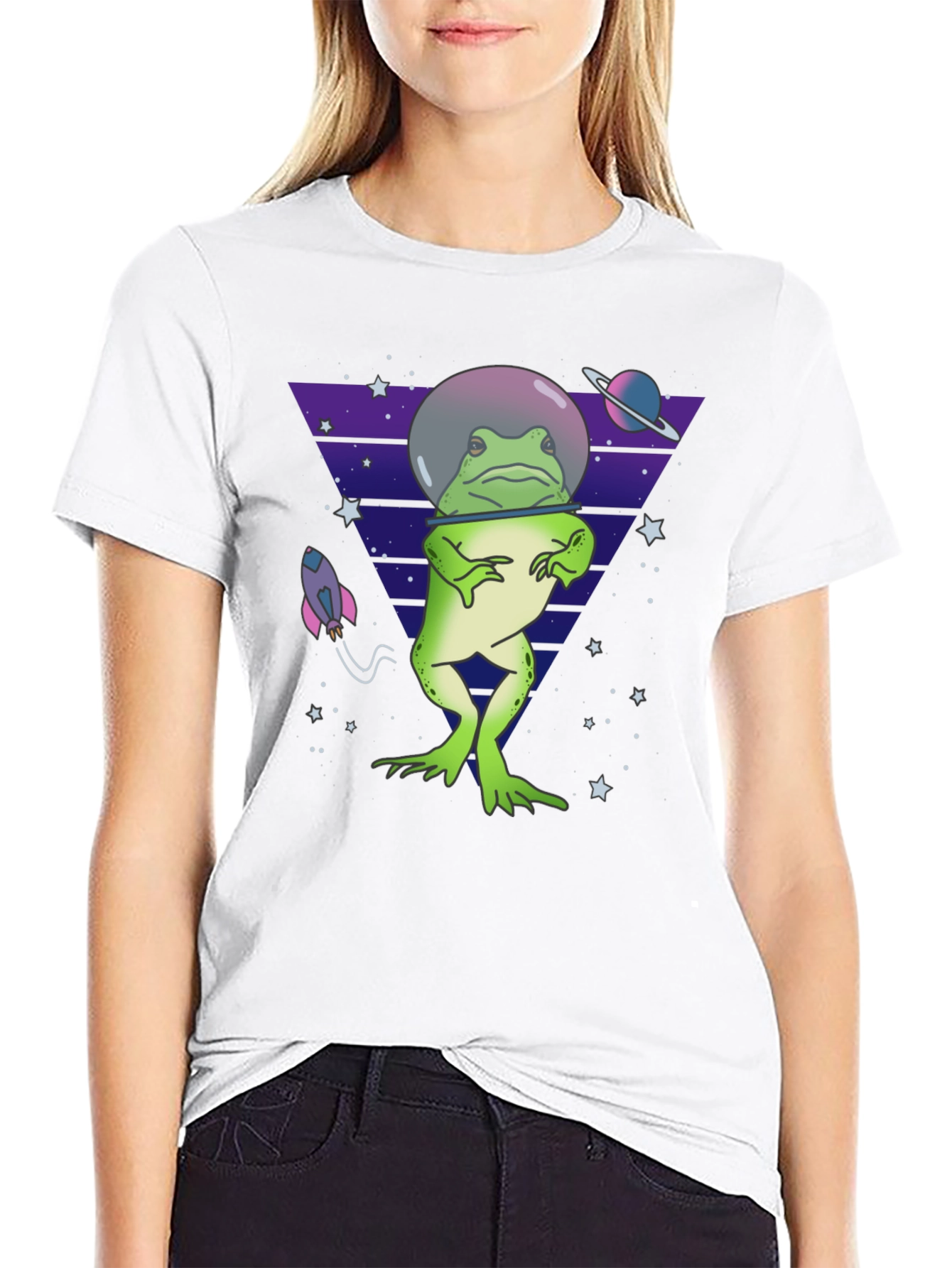 Space Frog T-Shirt - Quirky & Fun Design