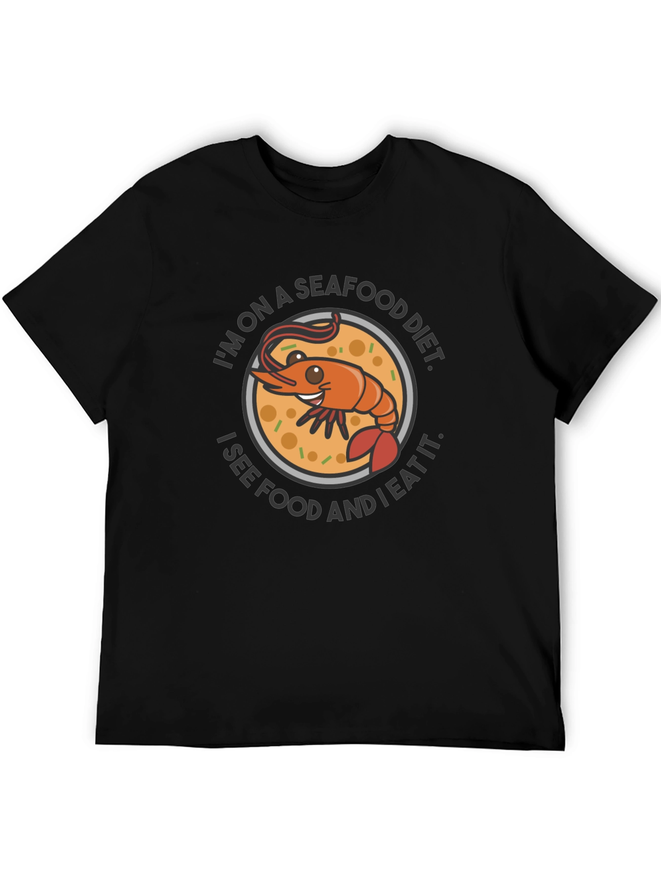 Seafood Diet T-Shirt - Funny Shrimp Graphic Tee