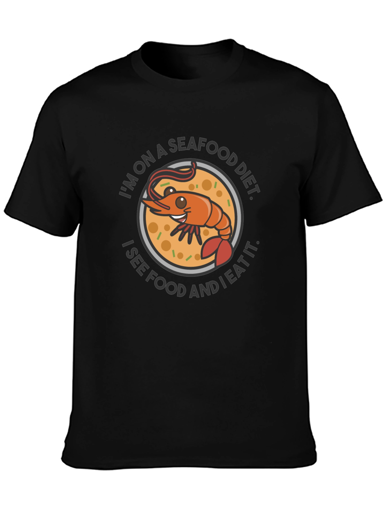 Seafood Diet T-Shirt - Funny Shrimp Graphic Tee