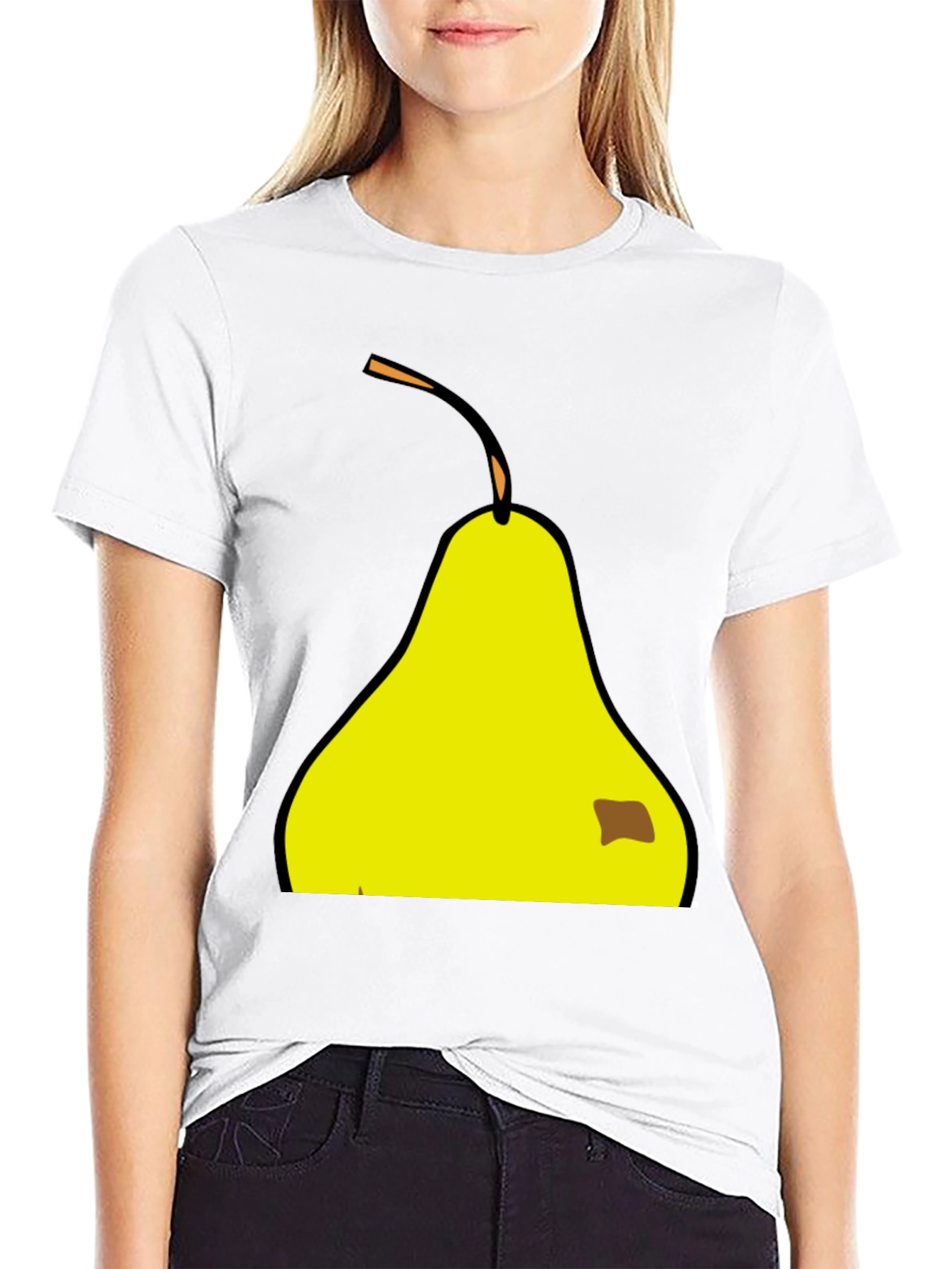 Pear Graphic T-Shirt - Funny Fruit Tee