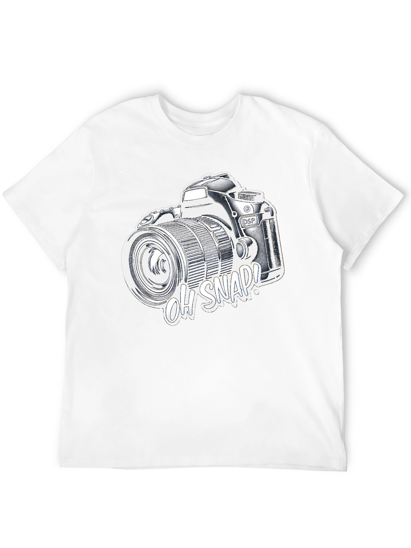Oh Snap! Camera Graphic T-Shirt - Black