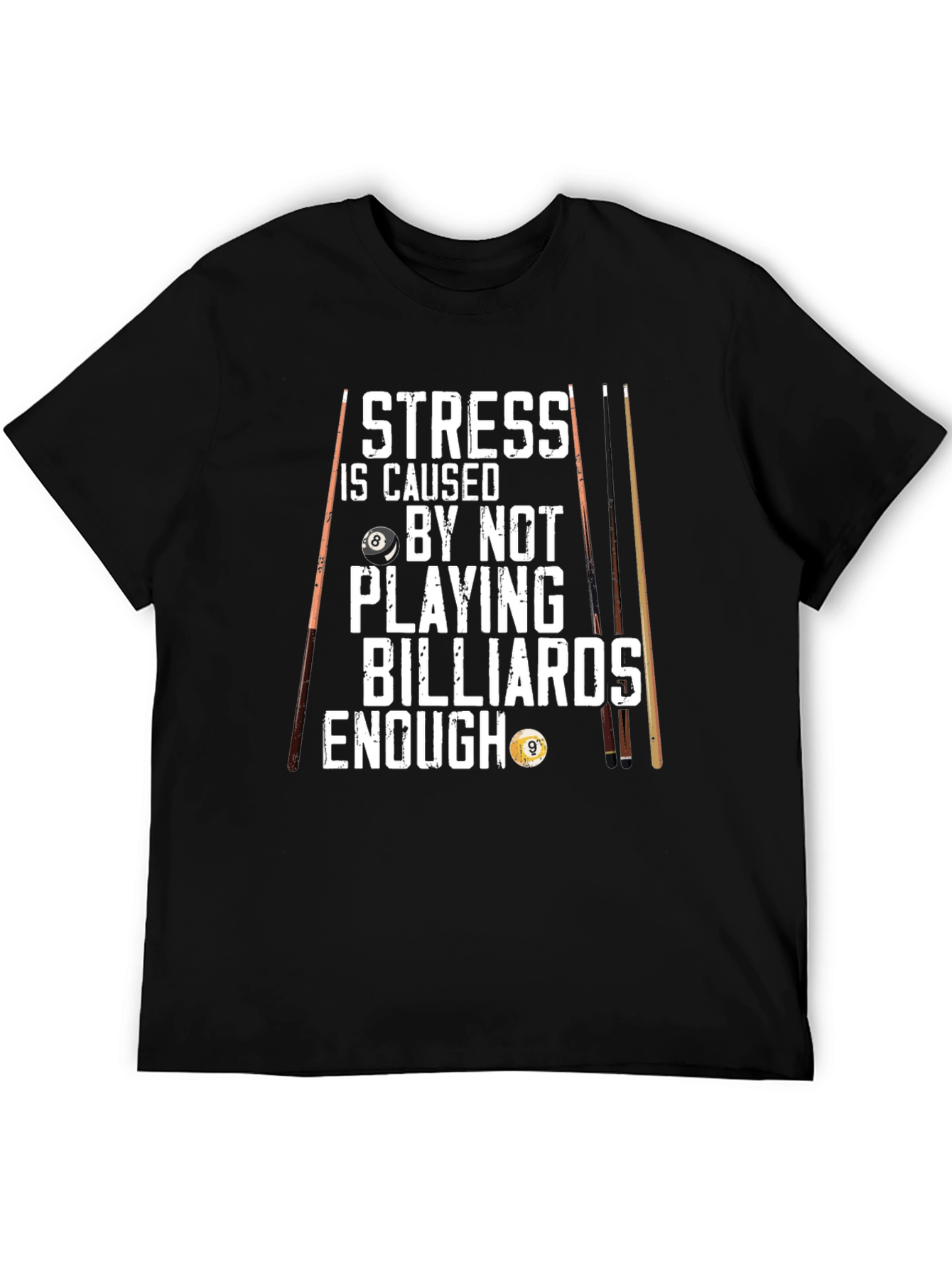Billiards T-Shirt - Stress Relief Design