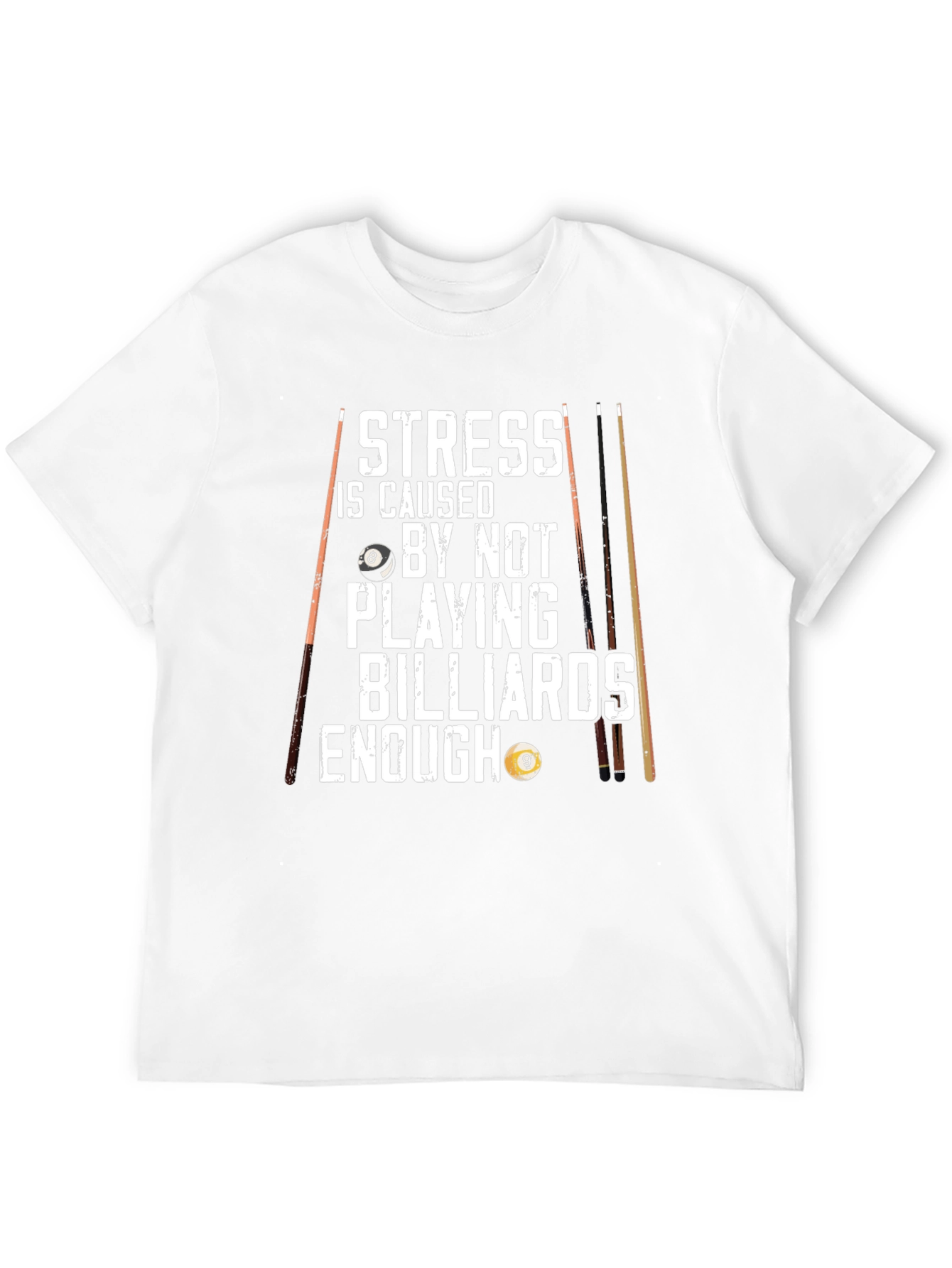 Billiards T-Shirt - Stress Relief Design