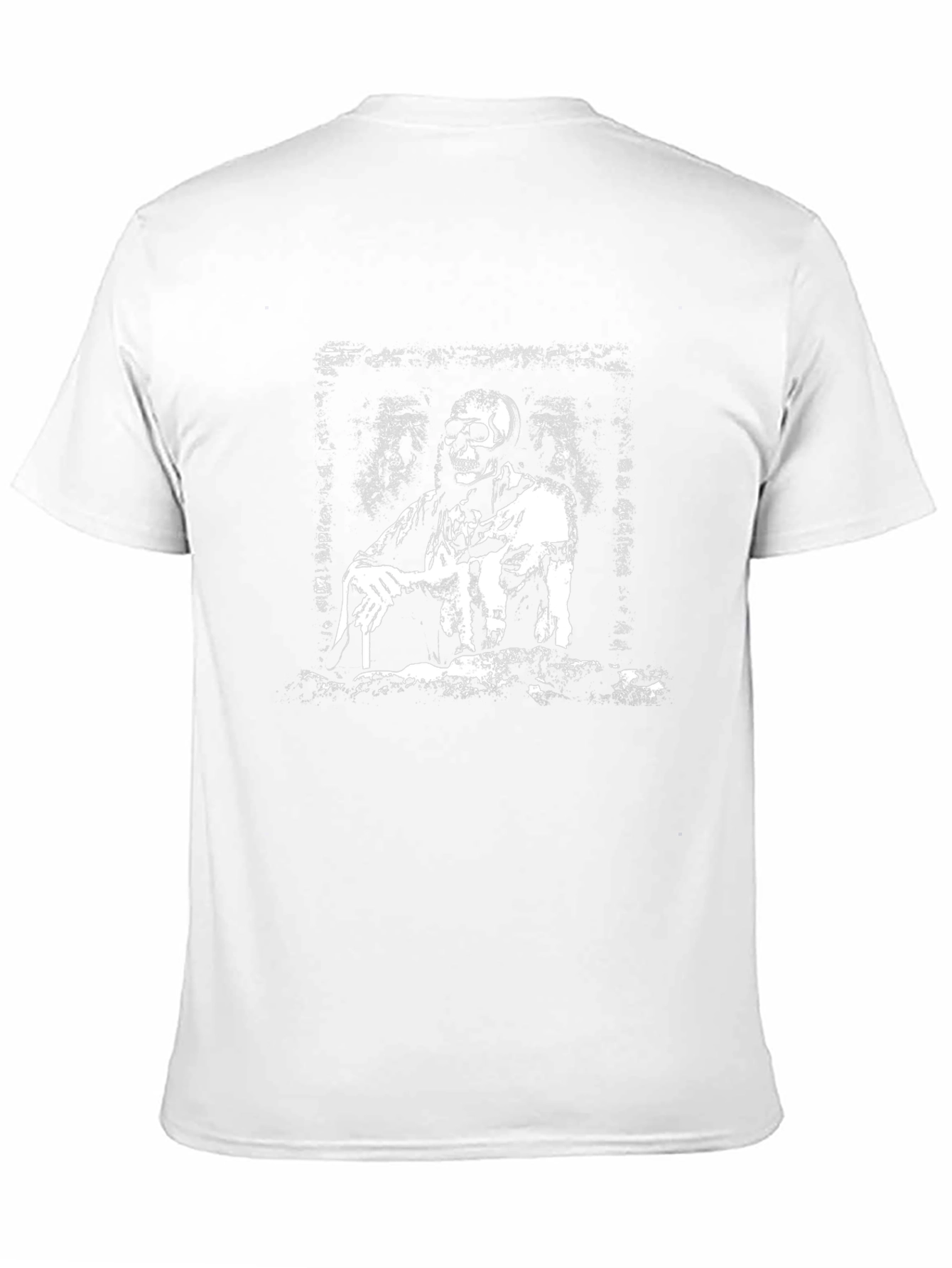 Grim Reaper Black T-Shirt - Edgy Skeleton Design