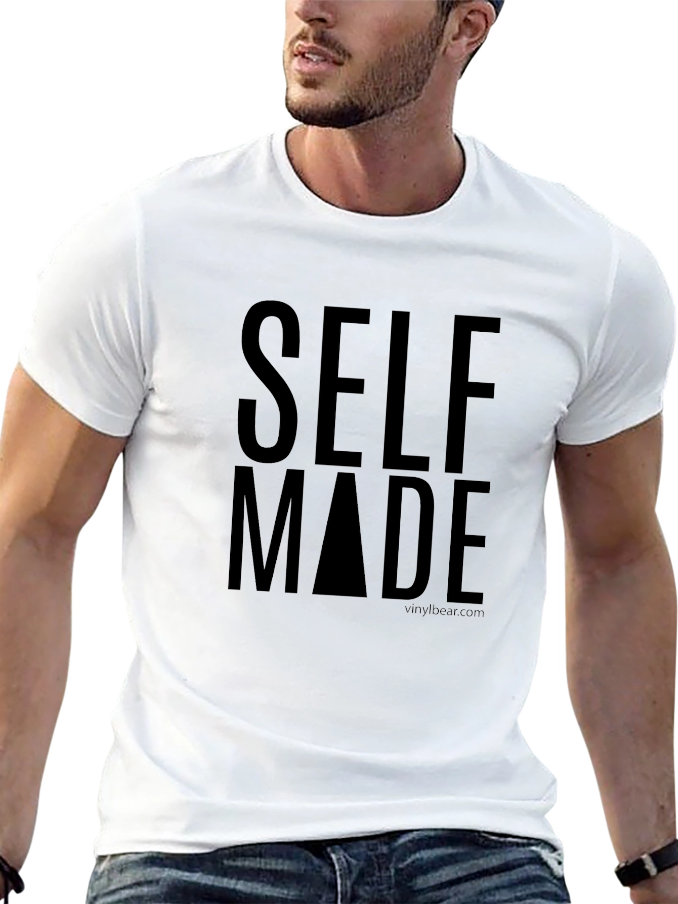 Self Made Graphic Tee - Black Crew Neck