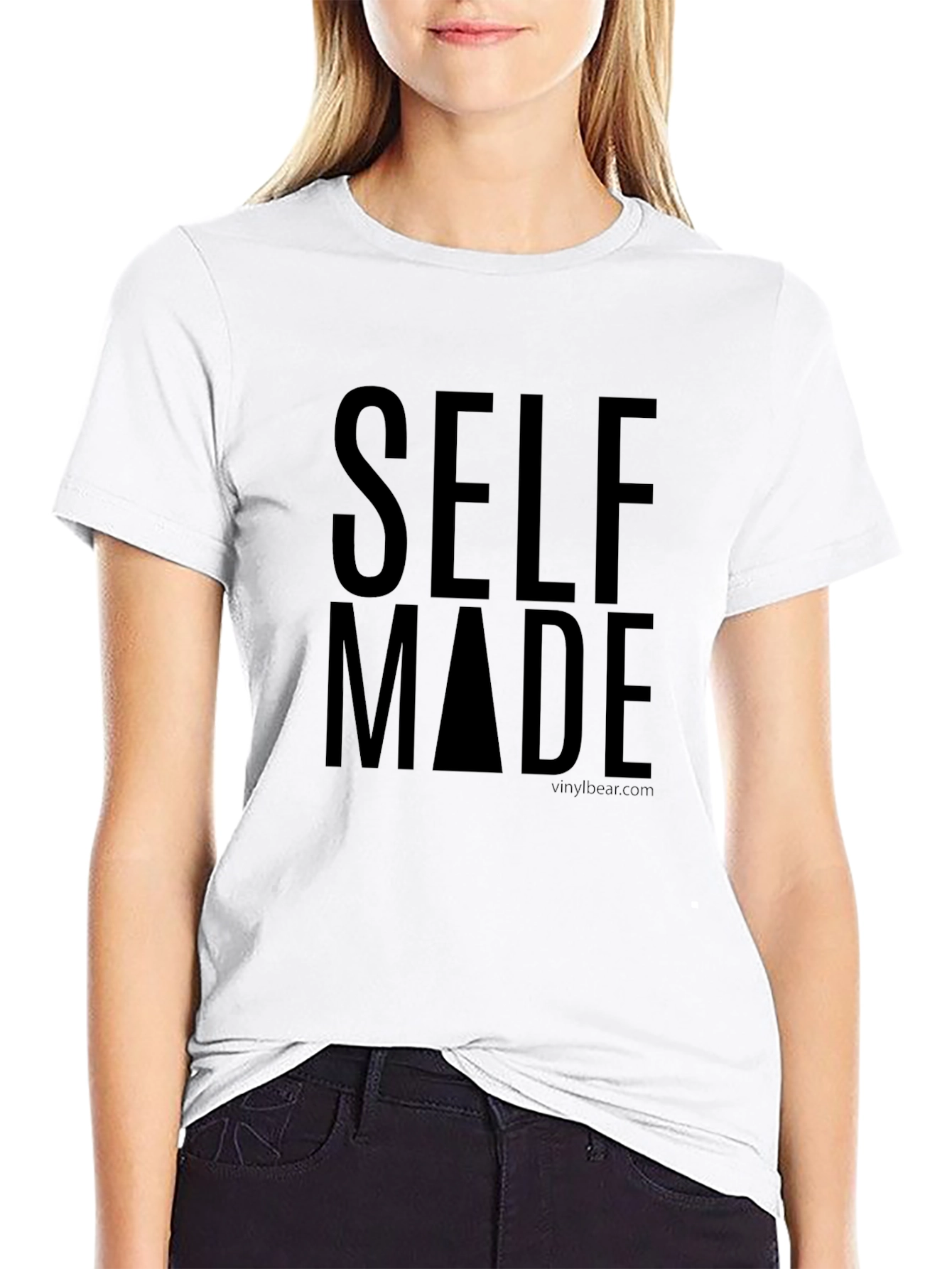 Self Made Graphic Tee - Black Crew Neck