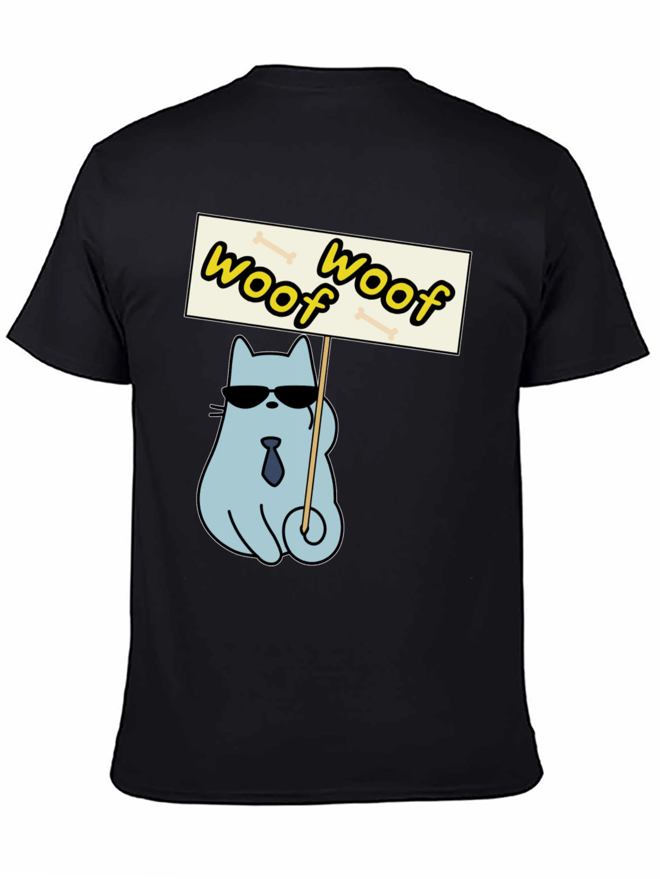 Woof Woof Protest Cat T-Shirt