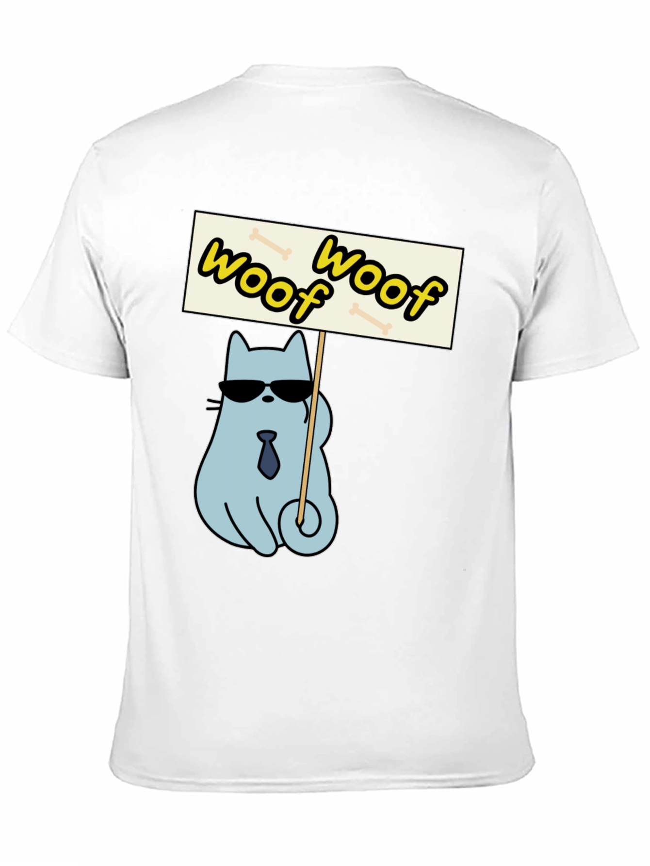 Woof Woof Protest Cat T-Shirt