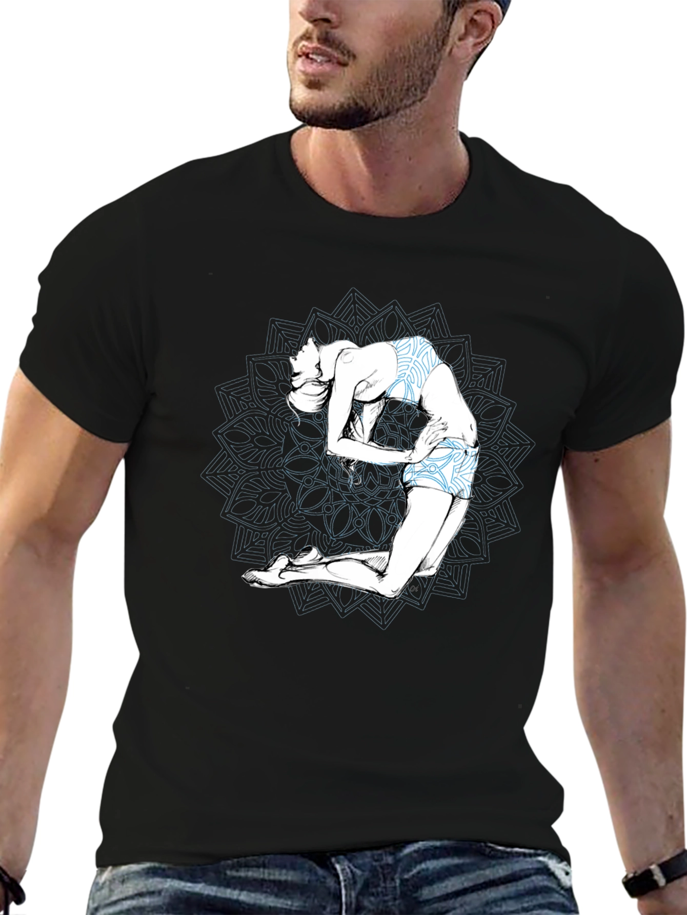 Yoga Pose Graphic Tee - Stylish Comfort