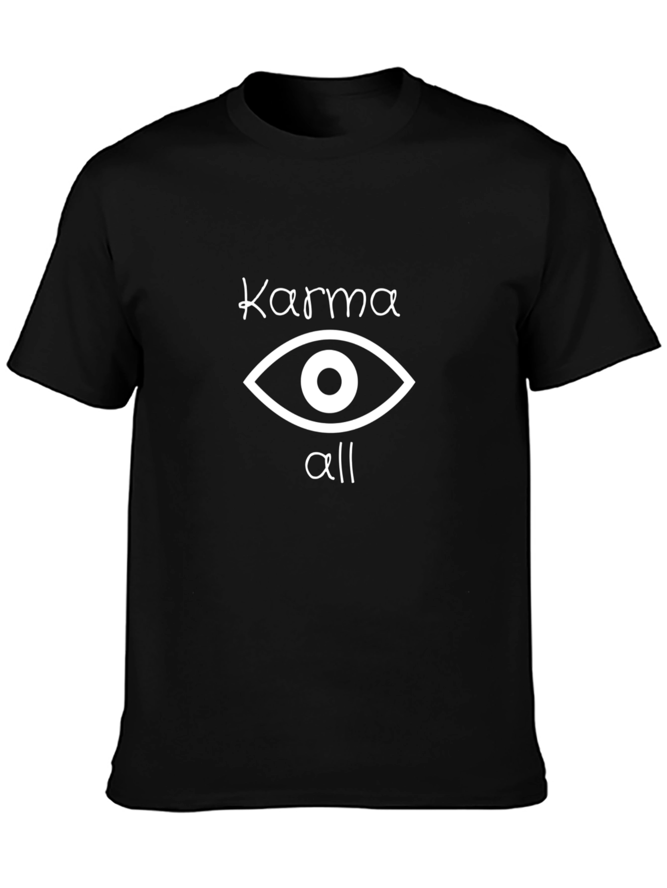 Karma Eye All Seeing T-Shirt - Black
