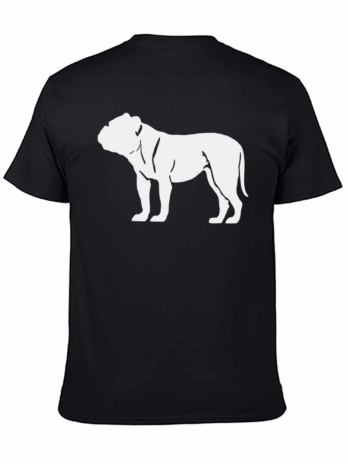 Bulldog Graphic Tee - Black Cotton Blend