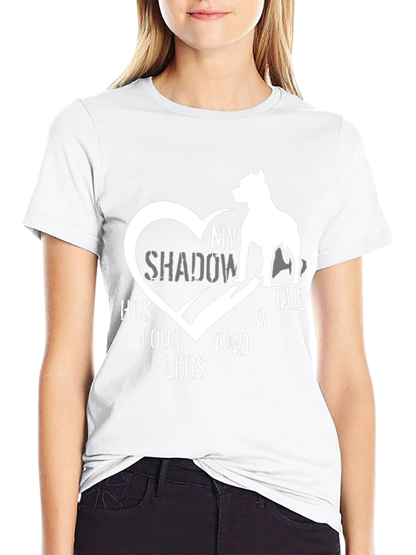 My Shadow Has Four Legs Dog Lover T-Shirt