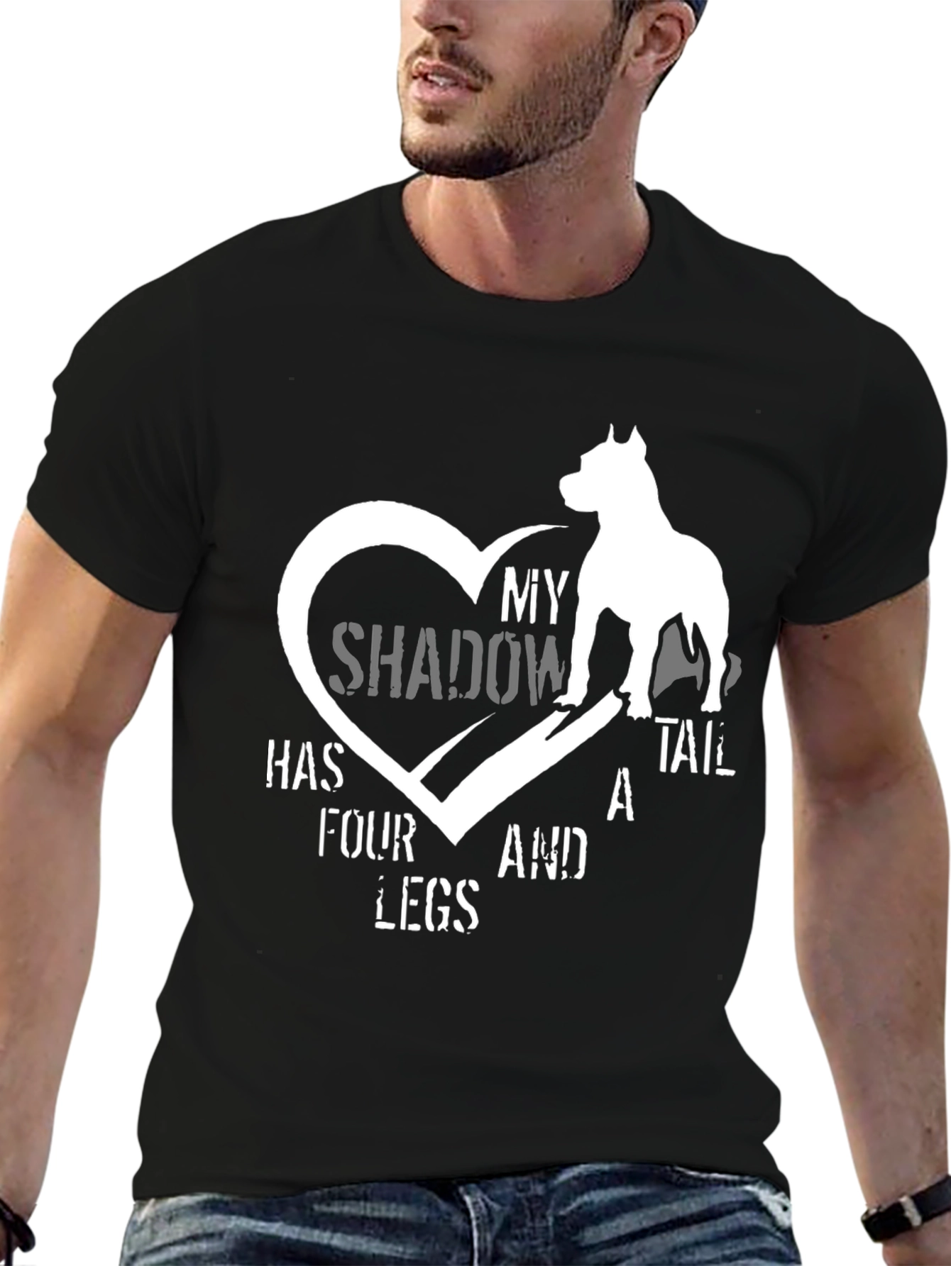 My Shadow Has Four Legs Dog Lover T-Shirt