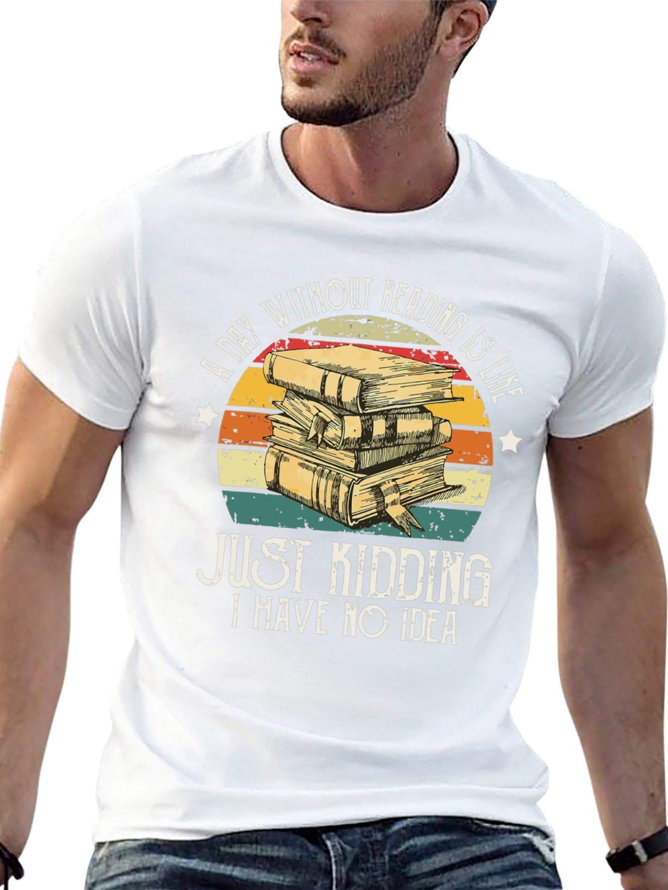 Funny Reading T-Shirt - A Day Without Reading