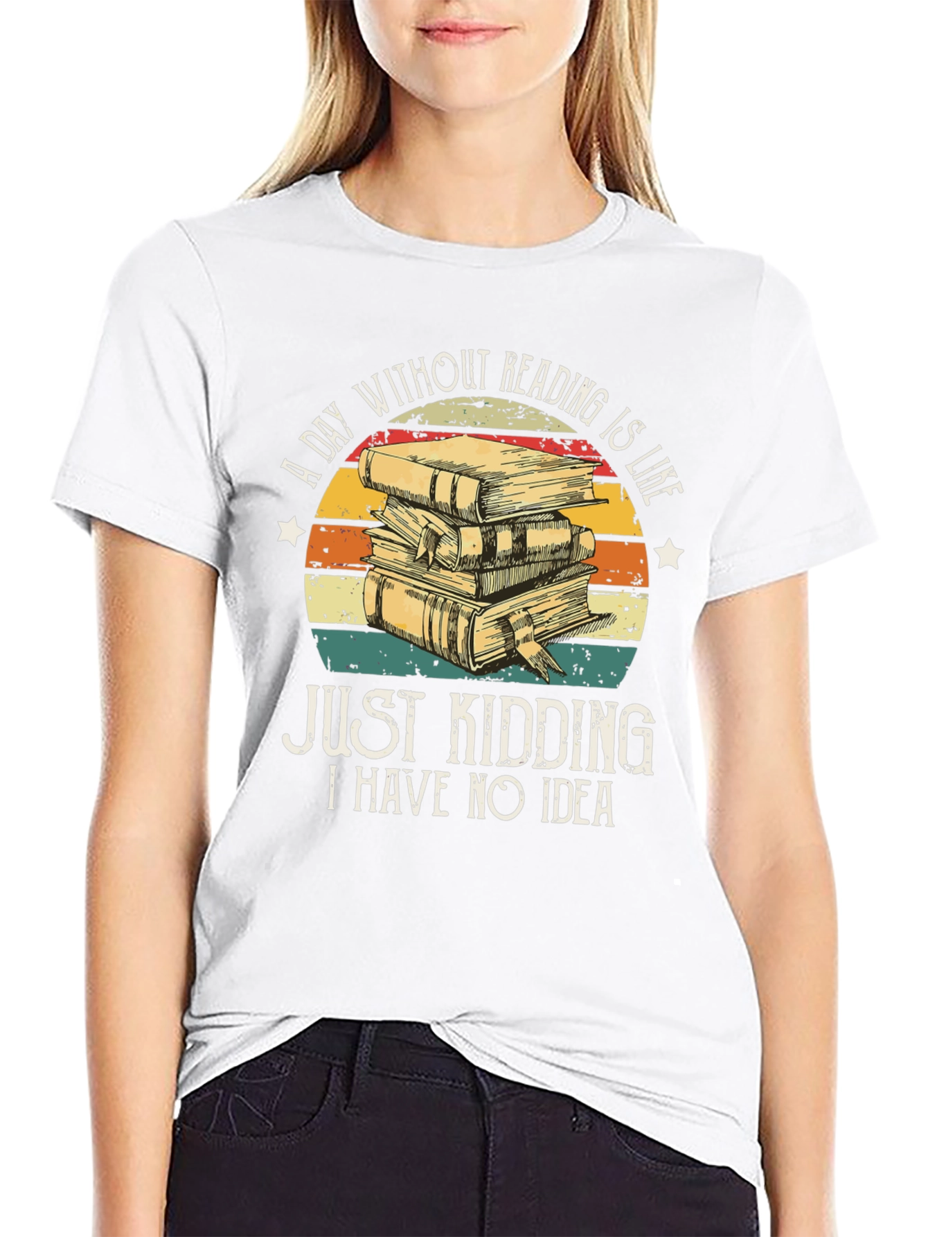 Funny Reading T-Shirt - A Day Without Reading