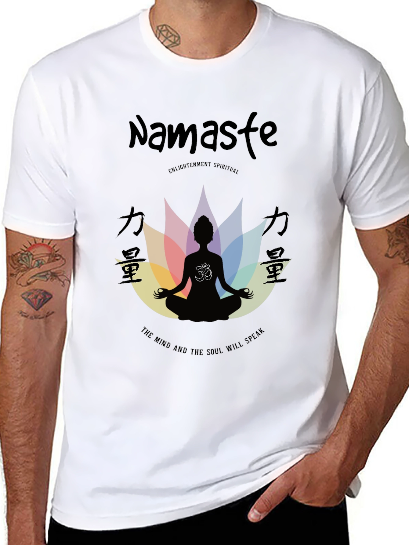 Namaste Spiritual Enlightenment T-Shirt - Mind & Soul