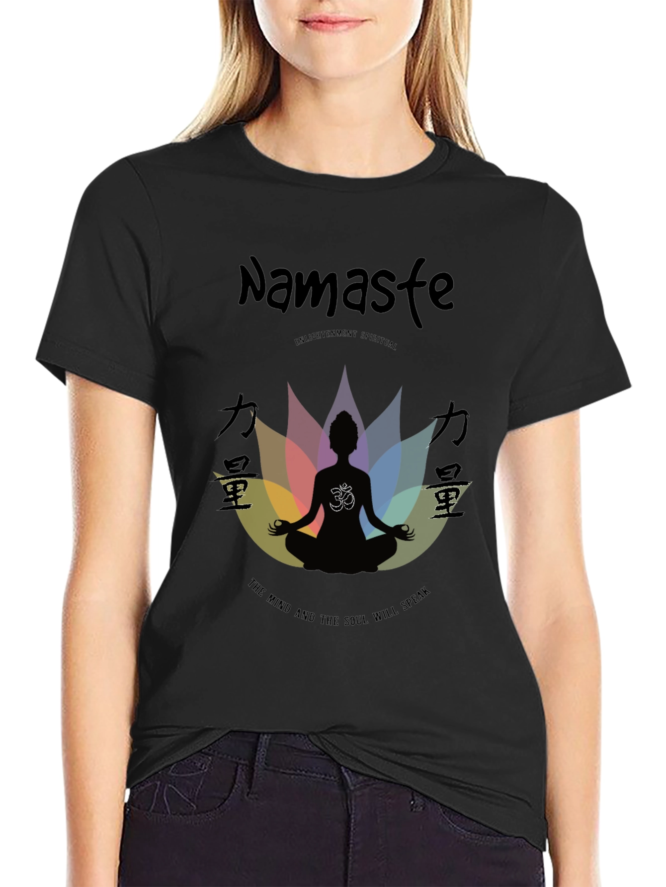 Namaste Spiritual Enlightenment T-Shirt - Mind & Soul