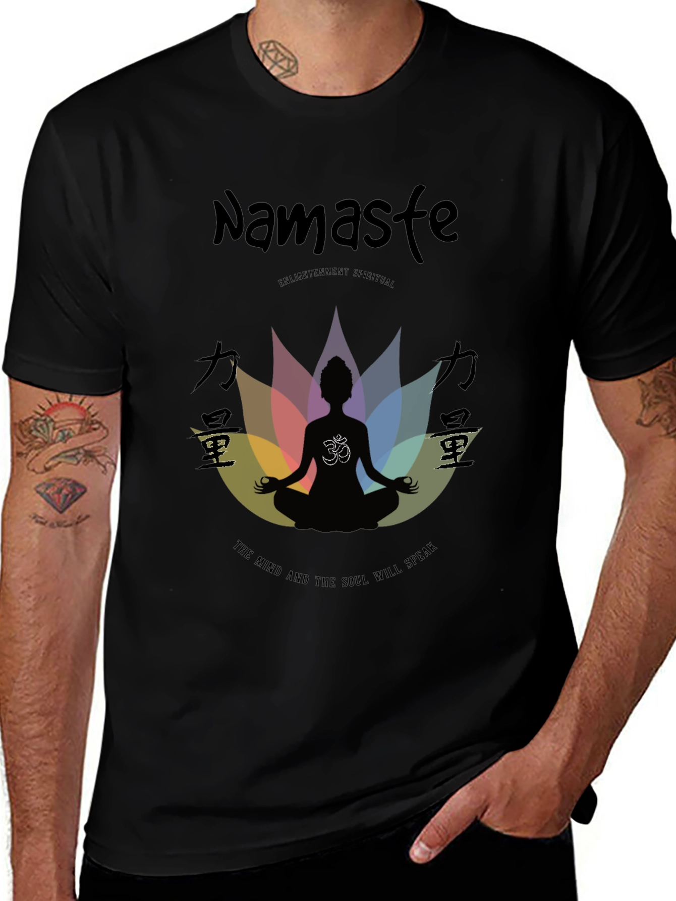 Namaste Spiritual Enlightenment T-Shirt - Mind & Soul